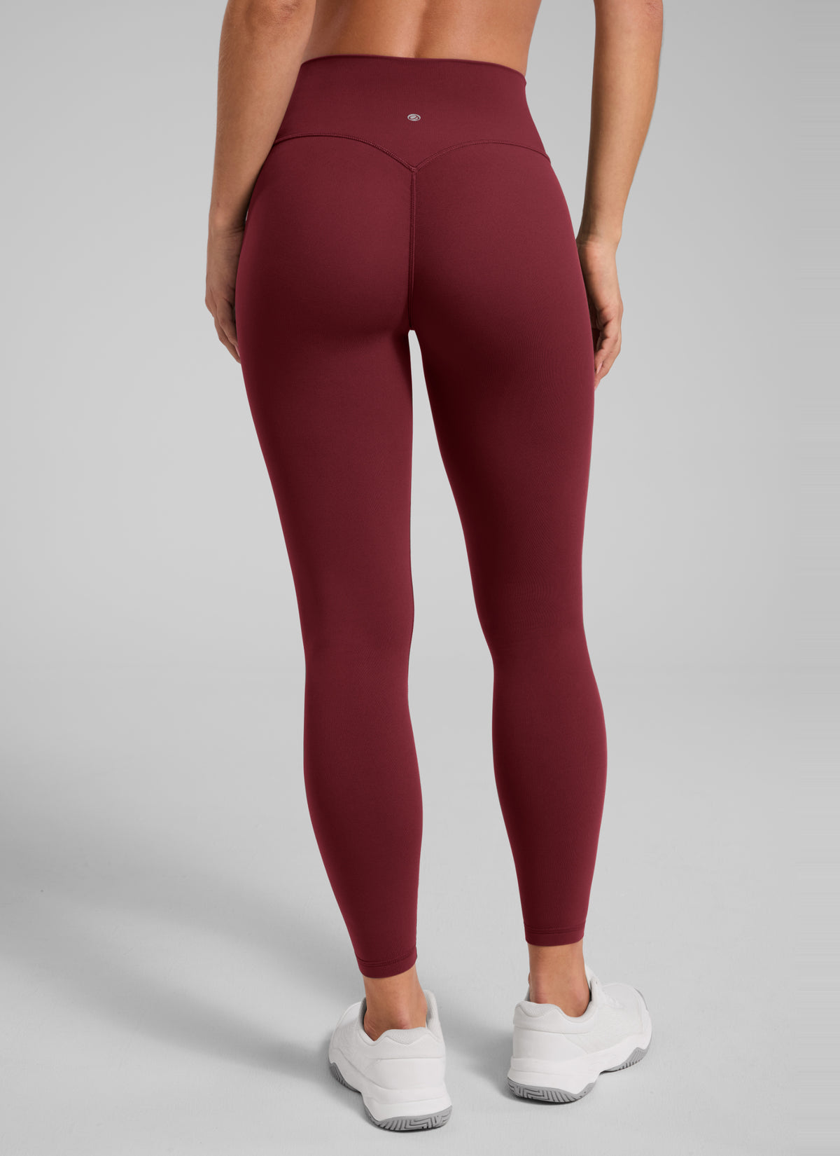 CRZ YOGA Damen Butterlift SecretSculpt Scrunch Butt Leggings - 64cm Burgund-Bucht @model_info:S2