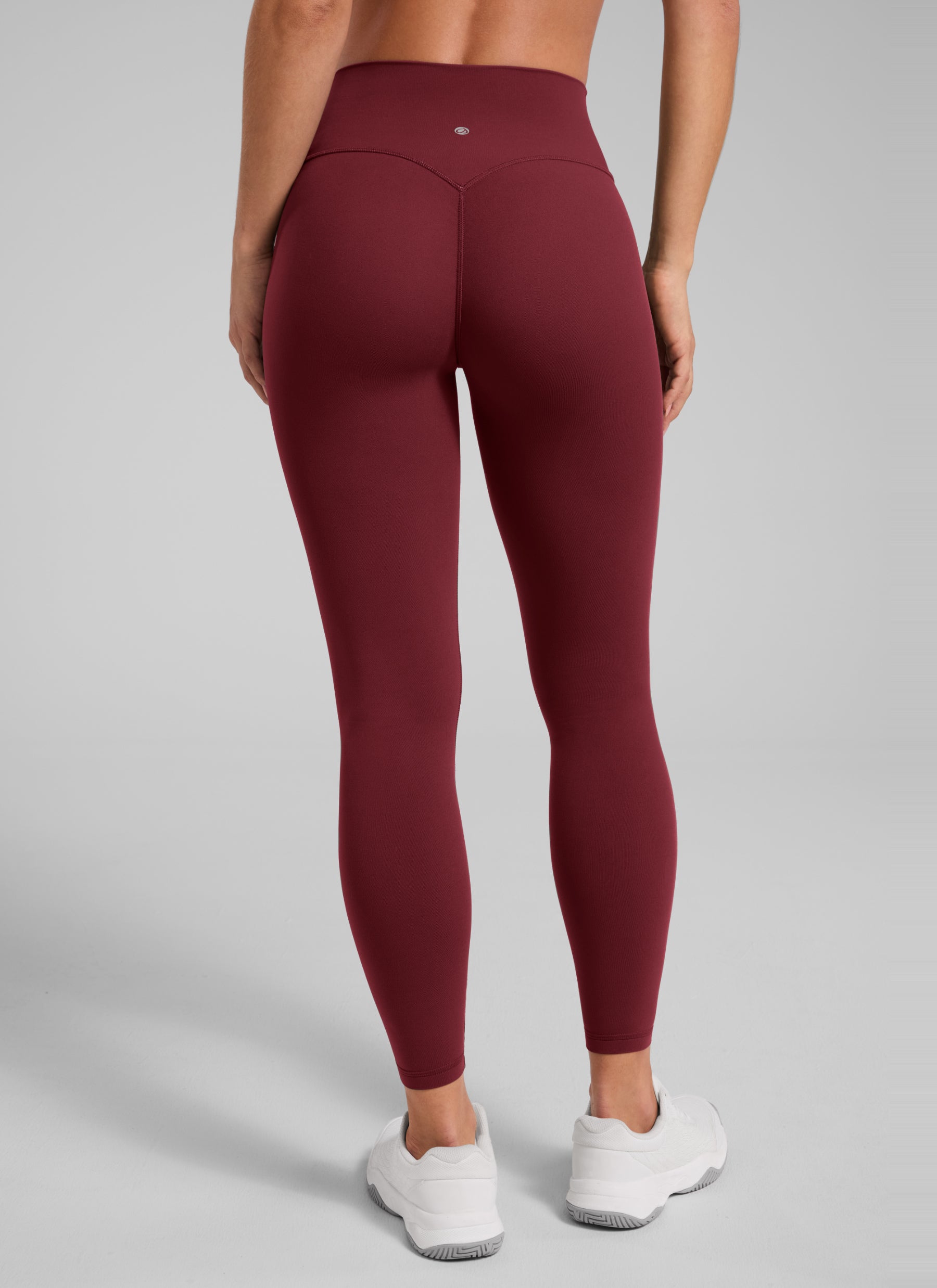 CRZ YOGA Damen Butterlift SecretSculpt Scrunch Butt Leggings - 64cm Burgund-Bucht