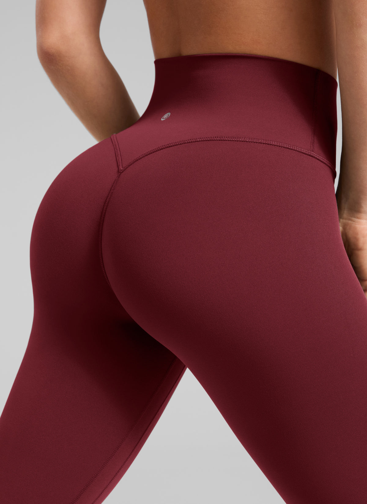 CRZ YOGA Damen Butterlift SecretSculpt Scrunch Butt Leggings - 64cm Burgund-Bucht @model_info:S3