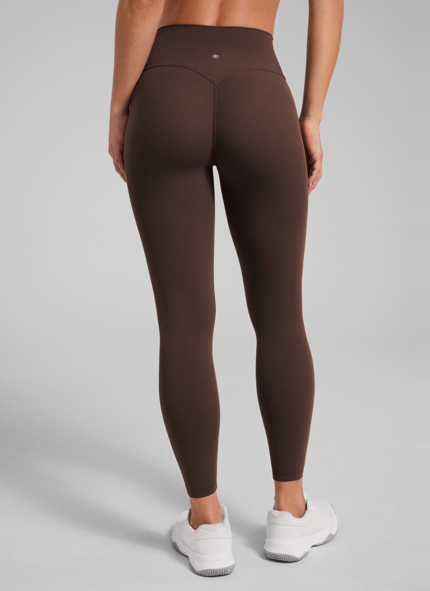 CRZ YOGA Damen Butterlift SecretSculpt Scrunch Butt Leggings - 64cm Walnussbraun