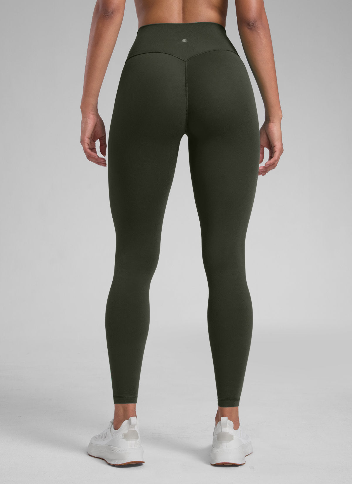 CRZ YOGA Damen Butterlift SecretSculpt Scrunch Butt Leggings - 71cm Olivgrün