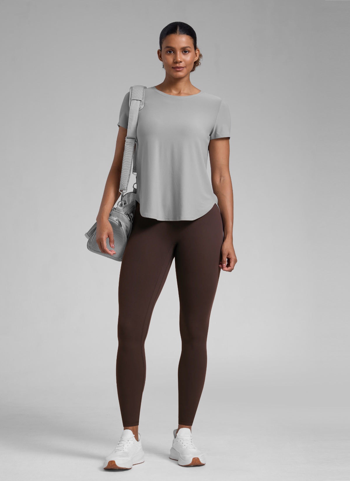 CRZ YOGA Damen Butterlift SecretSculpt Scrunch Butt Leggings - 71cm Heißes Fudge-Brown