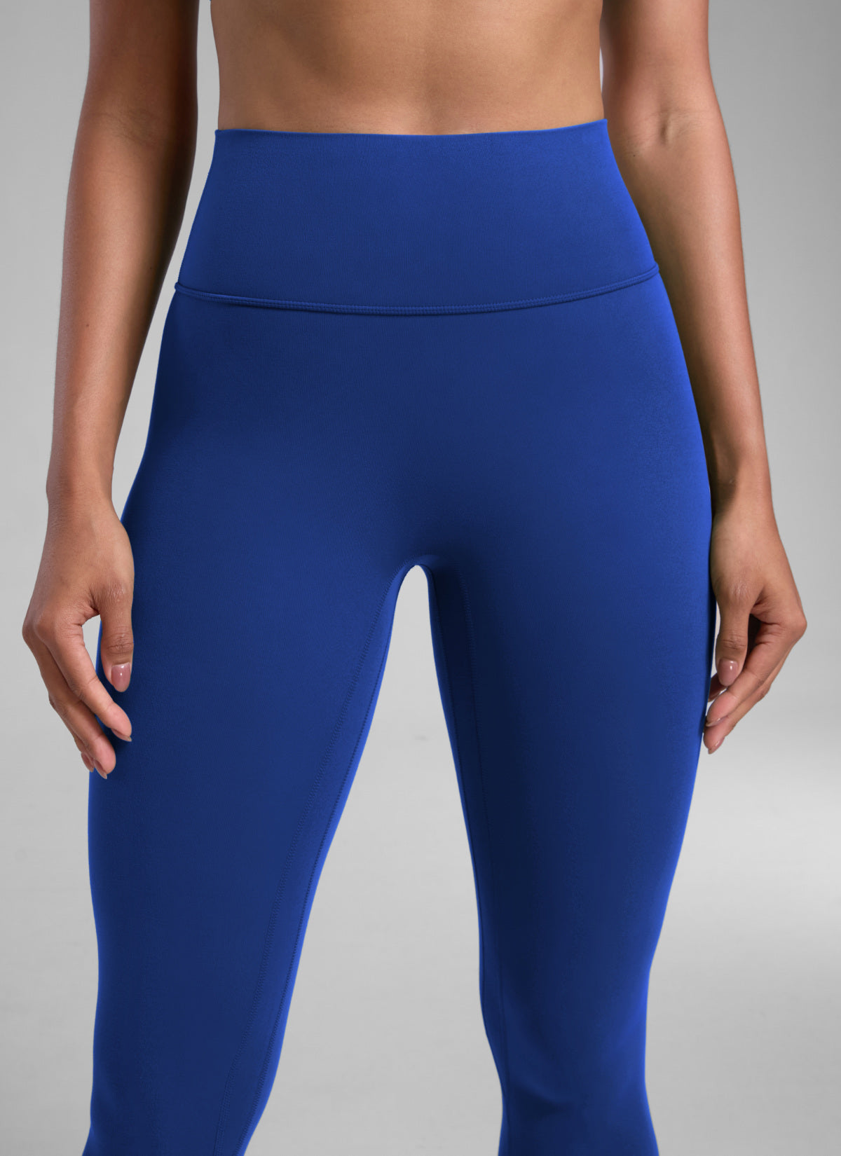CRZ YOGA Damen Butterlift SecretSculpt Scrunch Butt Leggings - 71cm Wellen Blau