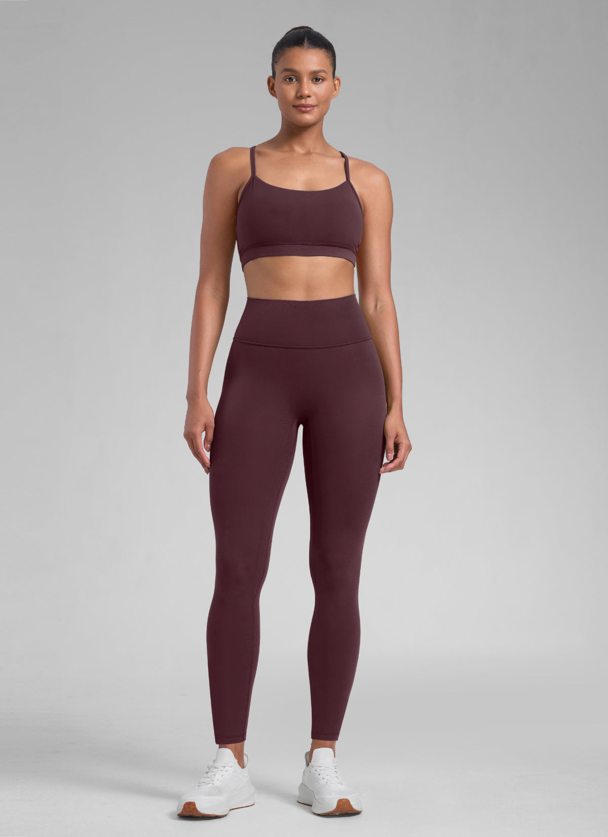 CRZ YOGA Damen Butterlift SecretSculpt Scrunch Butt Leggings - 71cm Reife Pflaume