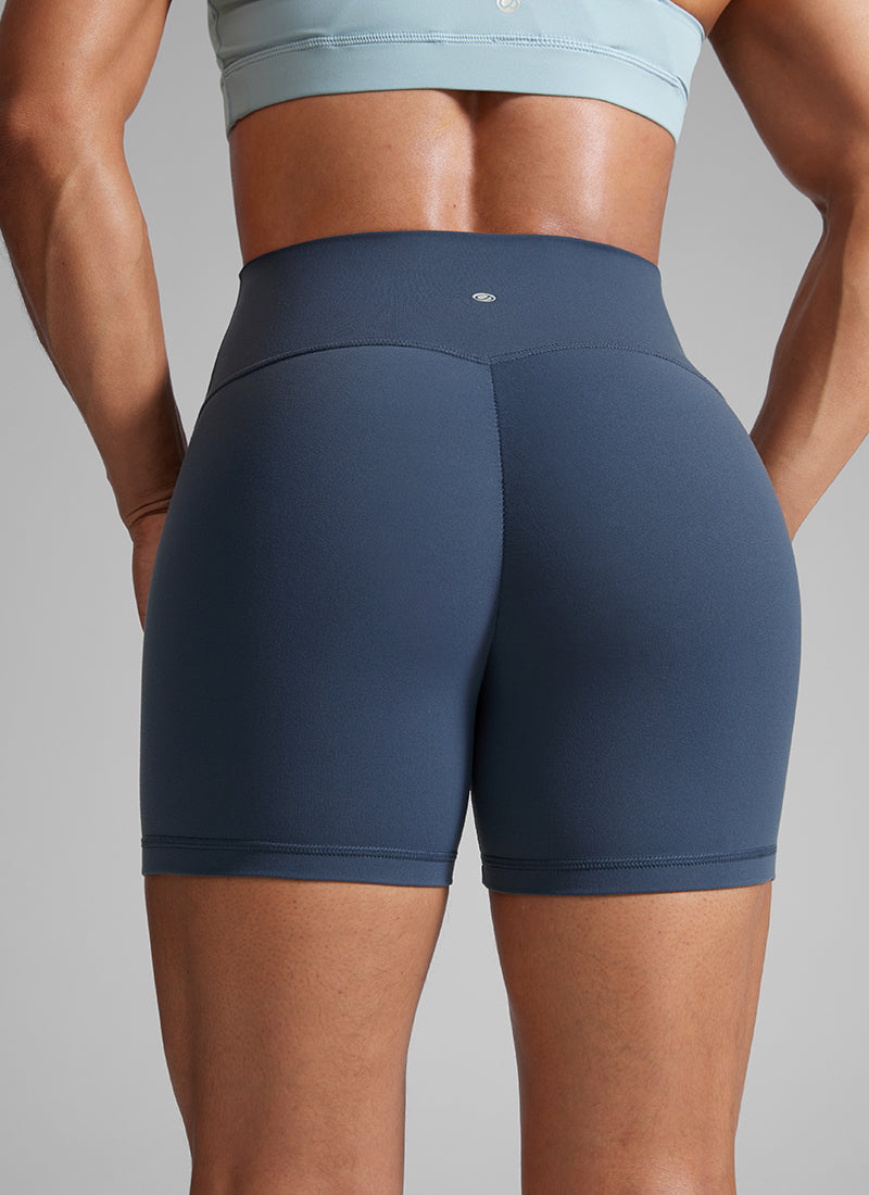 CRZ YOGA Damen Butterlift SecretSculpt Scrunch Butt Lifting Shorts10cm Sternenlicht