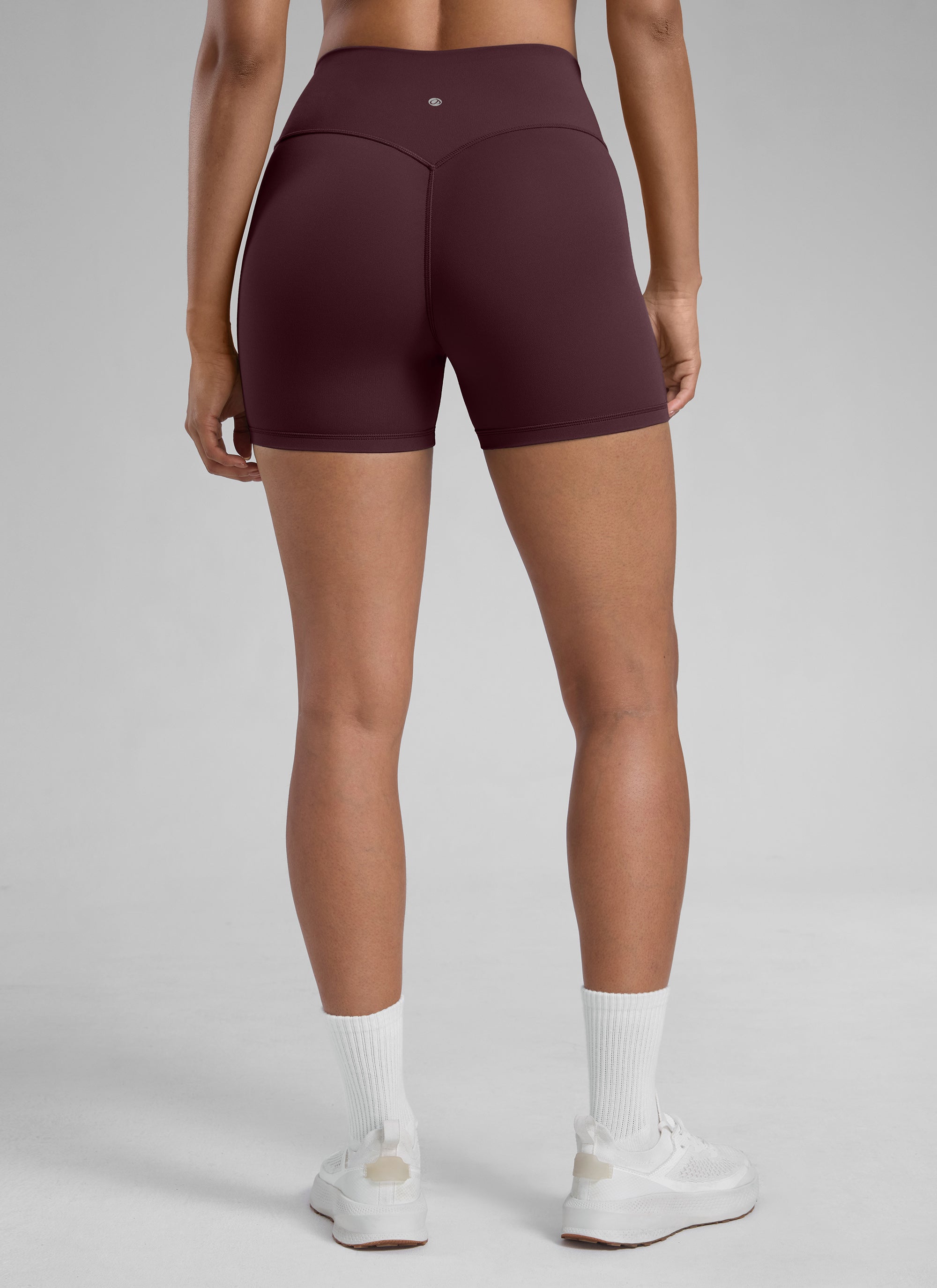 CRZ YOGA Damen Butterlift SecretSculpt Scrunch Butt Lifting Shorts10cm Reife Pflaume