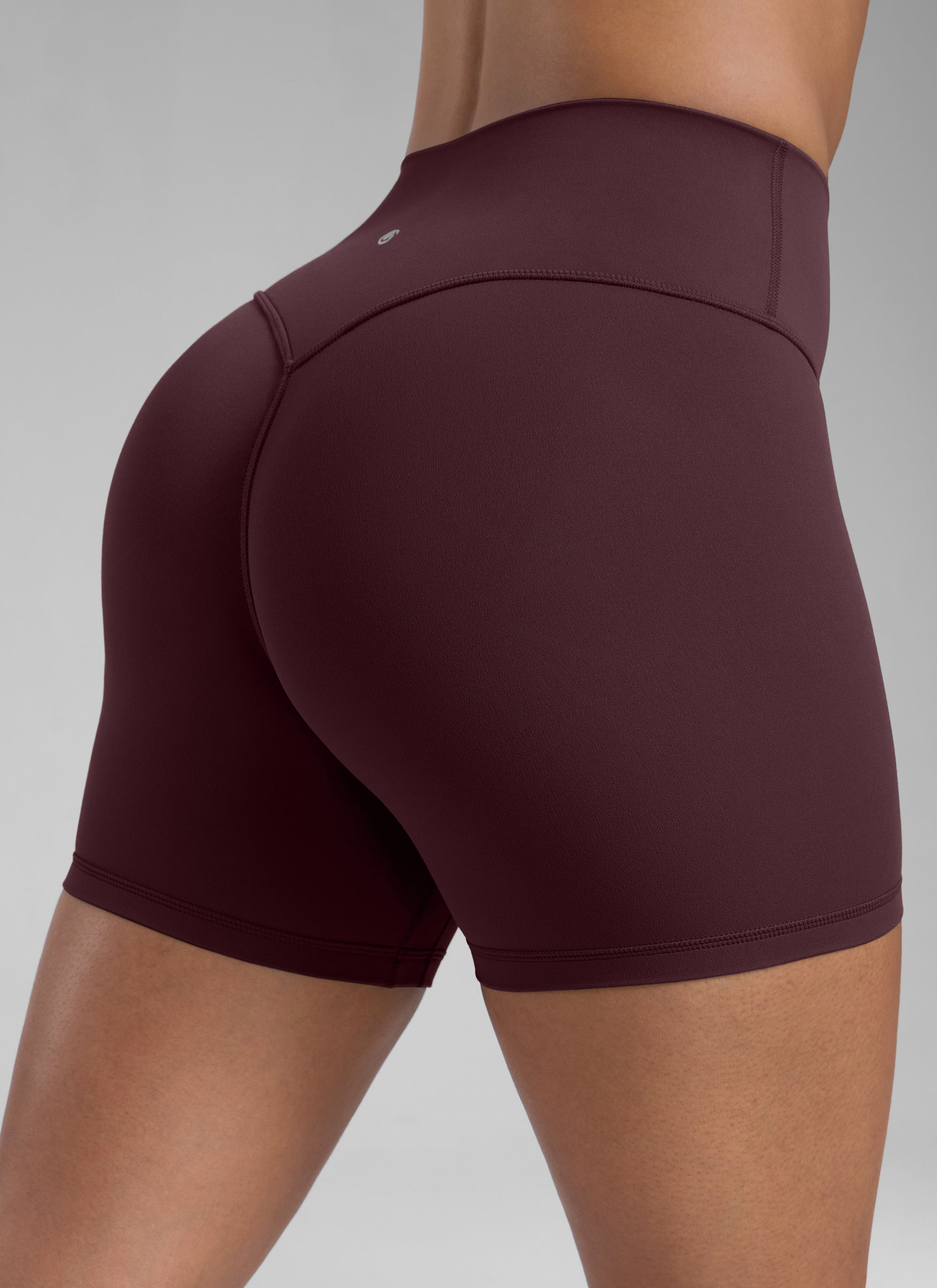 CRZ YOGA Damen Butterlift SecretSculpt Scrunch Butt Lifting Shorts10cm Reife Pflaume