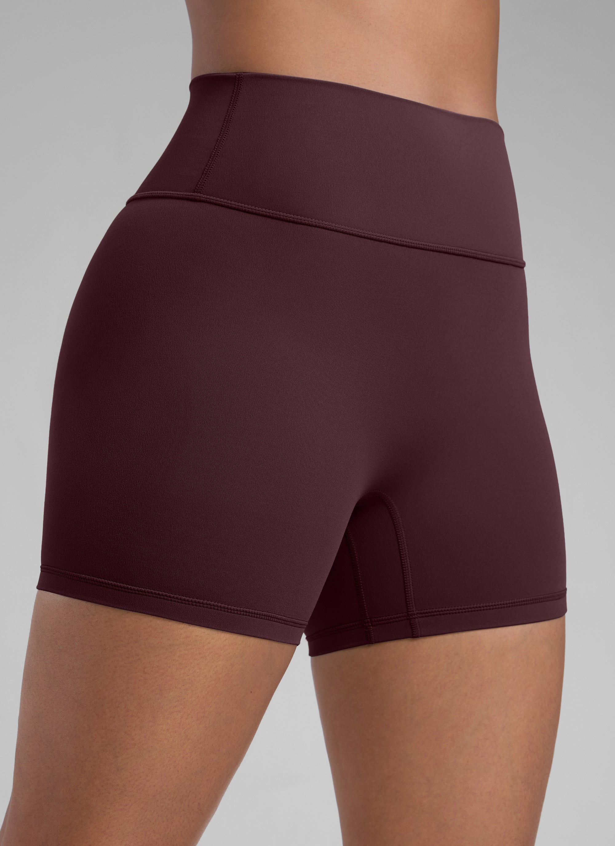 CRZ YOGA Damen Butterlift SecretSculpt Scrunch Butt Lifting Shorts10cm Reife Pflaume