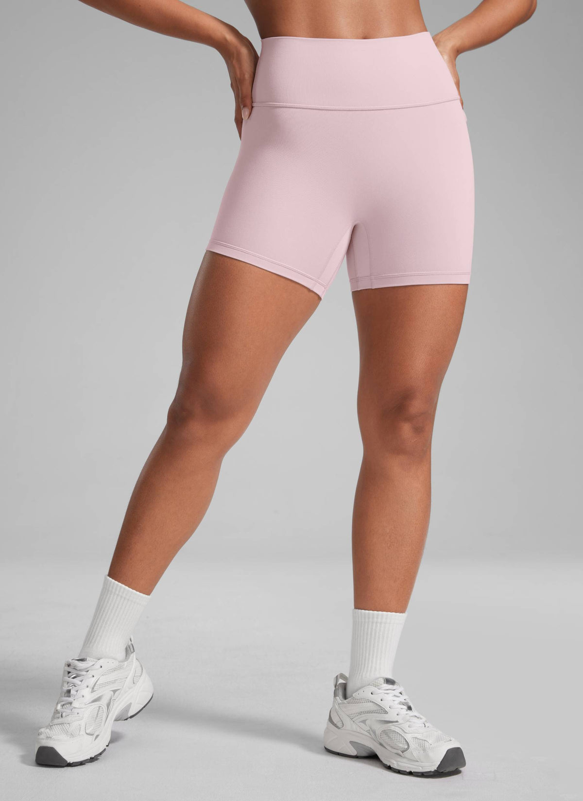 CRZ YOGA Damen Butterlift SecretSculpt Scrunch Butt Lifting Shorts10cm Rosa Haze