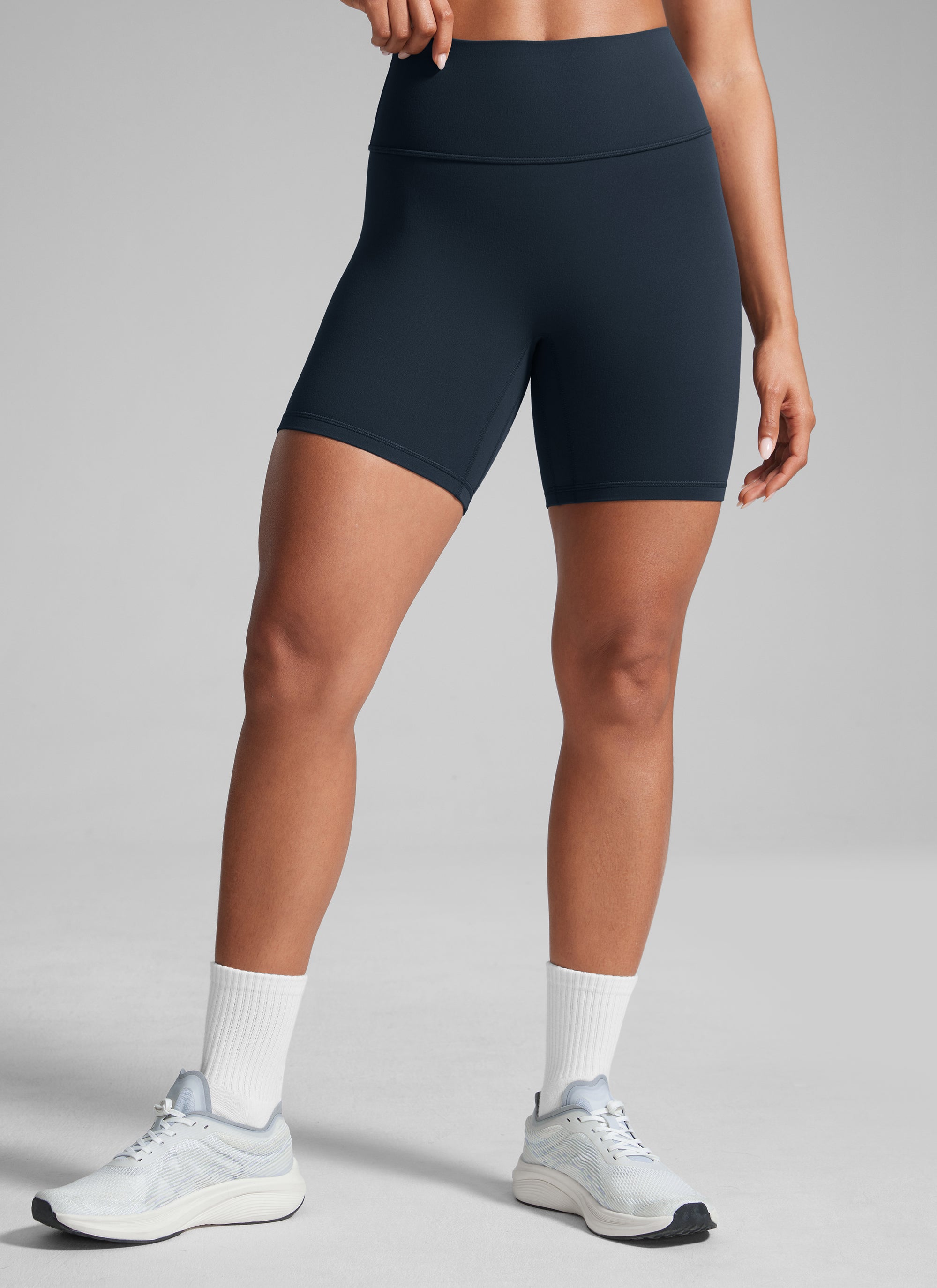 CRZ YOGA Damen Butterlift SecretSculpt Butt Lifting Shorts - 15cm Echte Marine