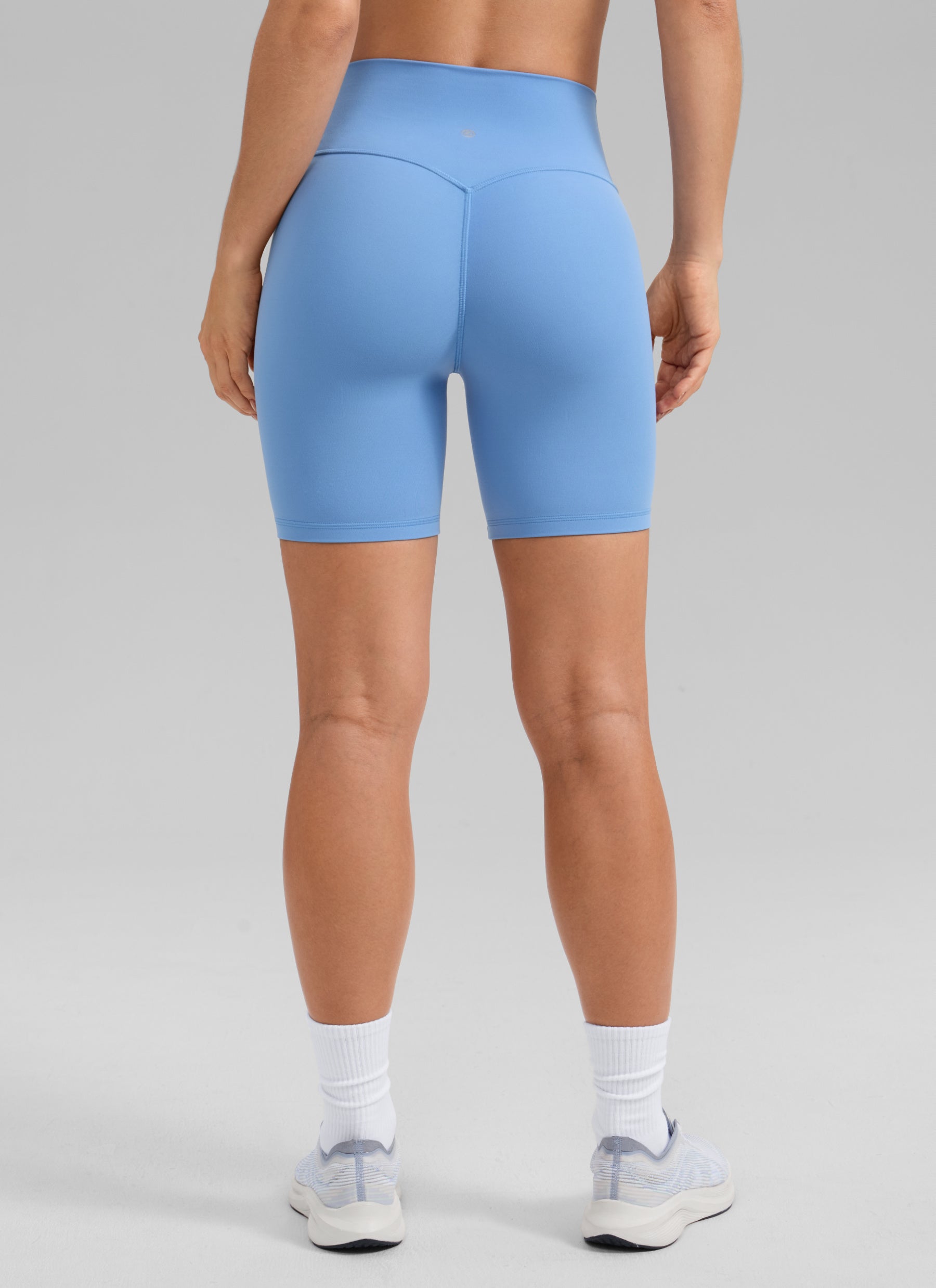 CRZ YOGA Damen Butterlift SecretSculpt Butt Lifting Shorts - 15cm Party Blau