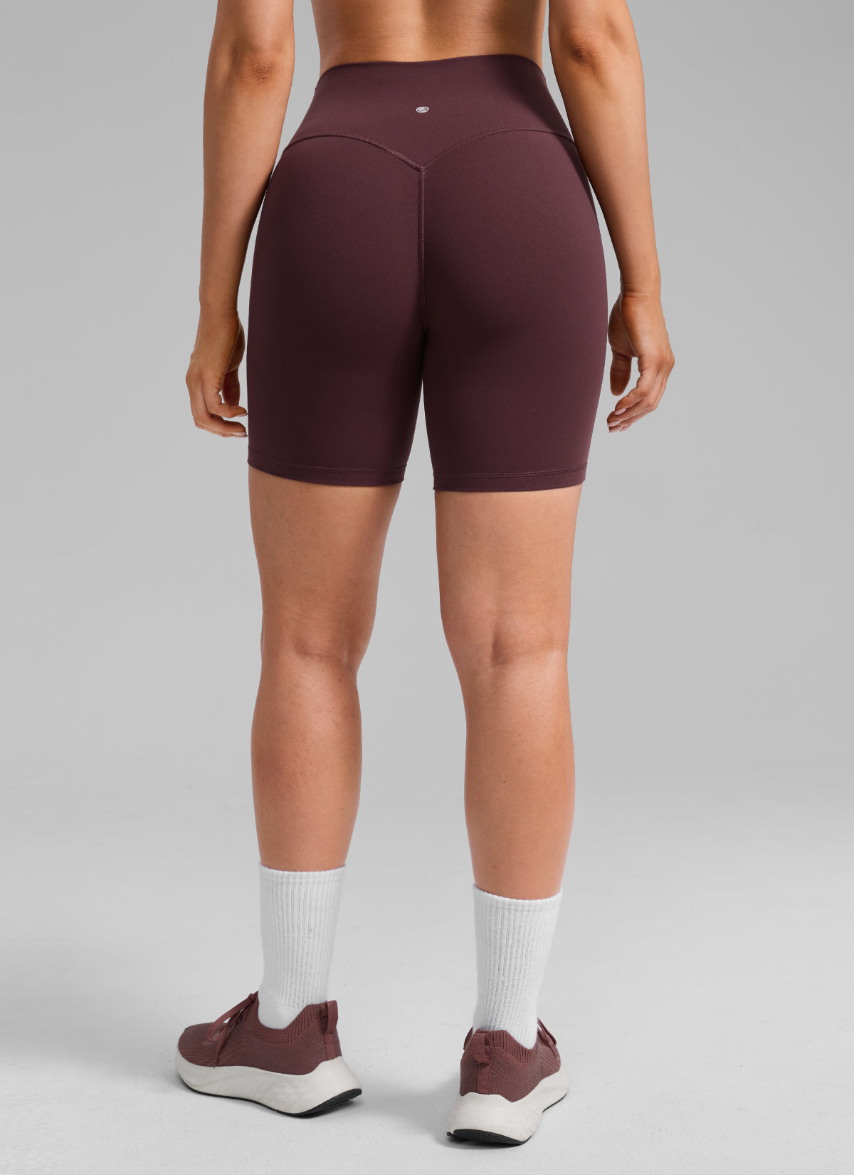 CRZ YOGA Damen Butterlift SecretSculpt Butt Lifting Shorts - 15cm Reife Pflaume