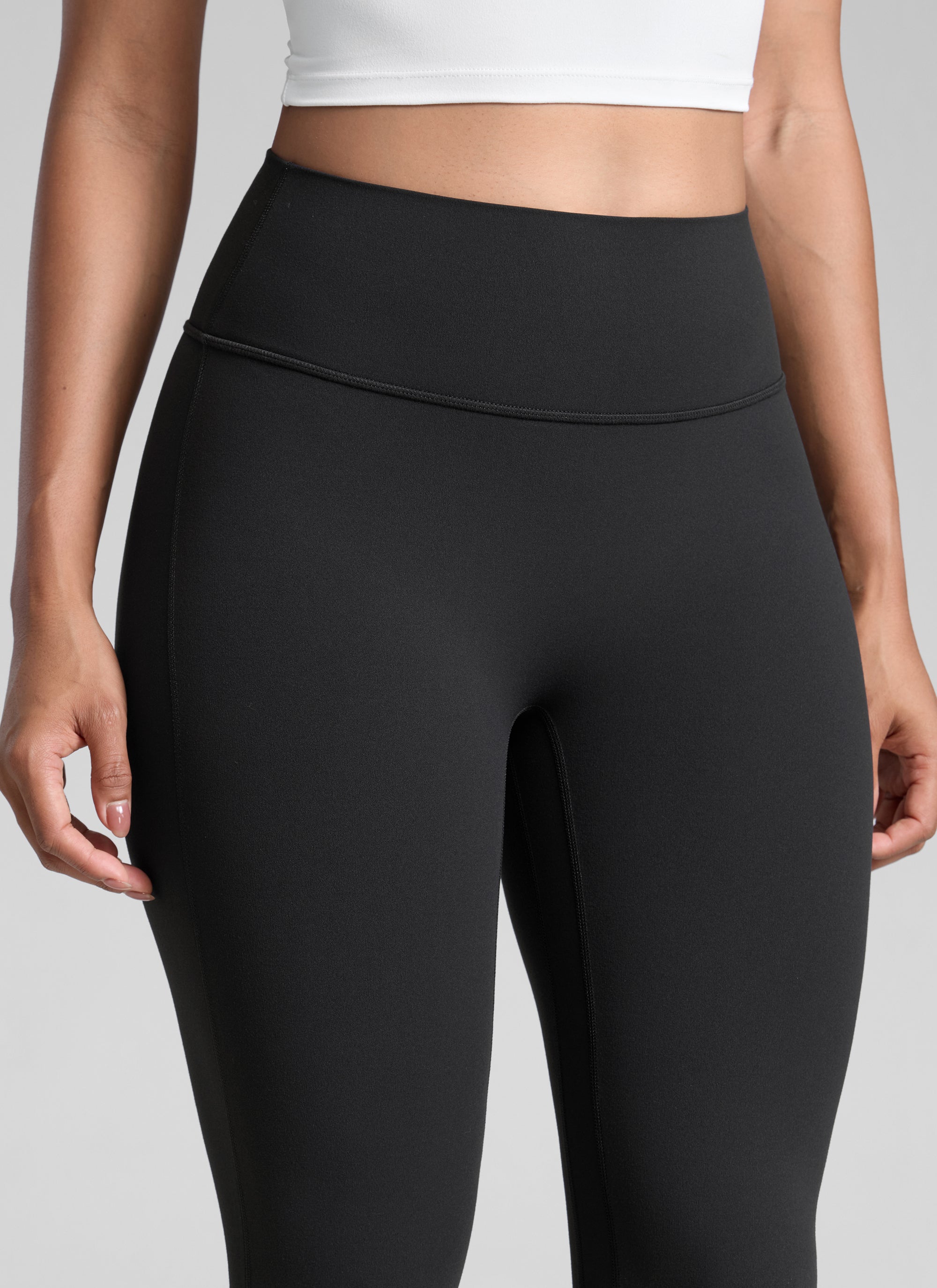 CRZ YOGA Damen Butterlift SecretSculpt Leggings - 79 cm Schwarz