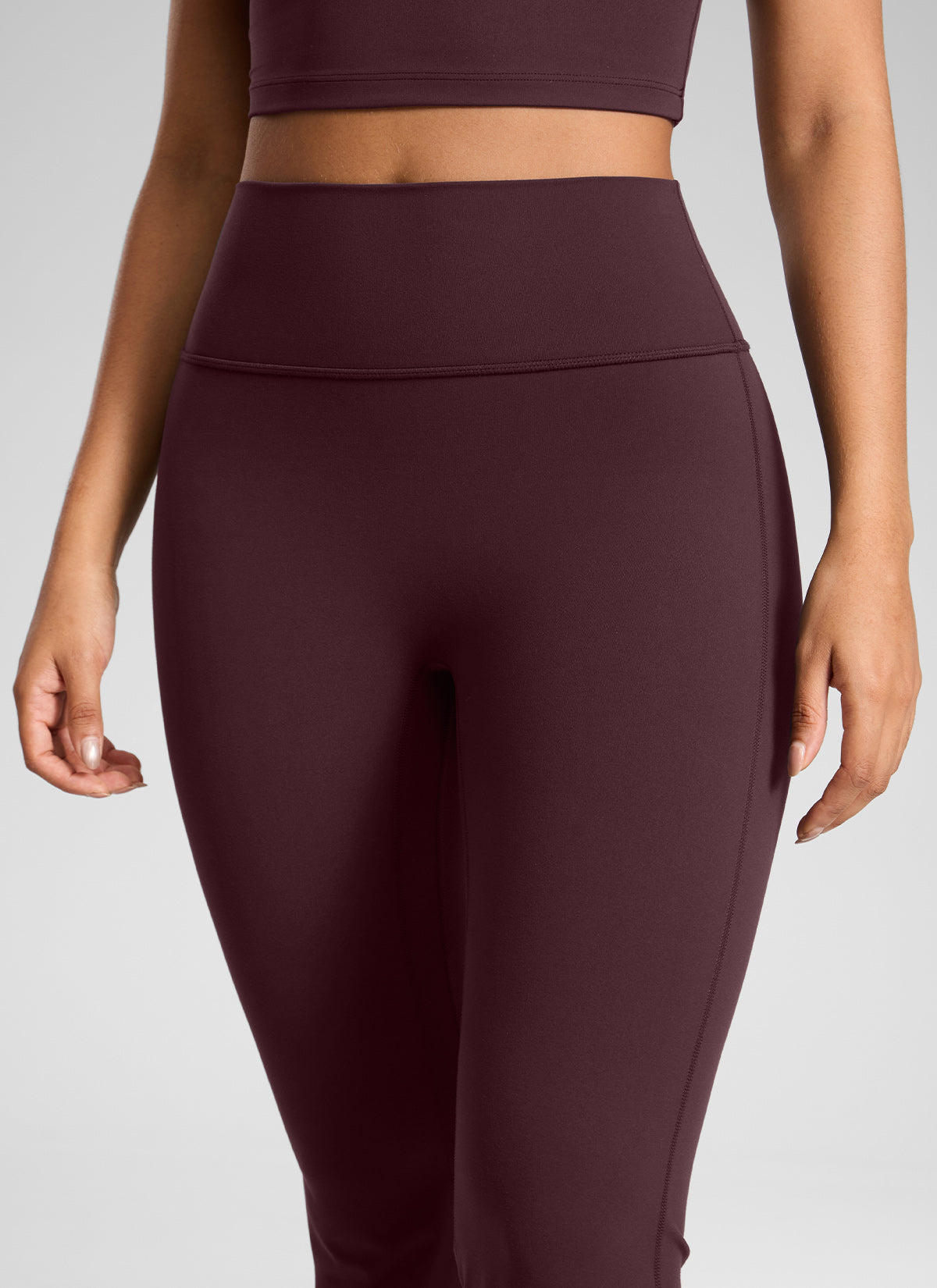 CRZ YOGA Damen Butterlift SecretSculpt Leggings - 79 cm Reife Pflaume @model_info:Carol