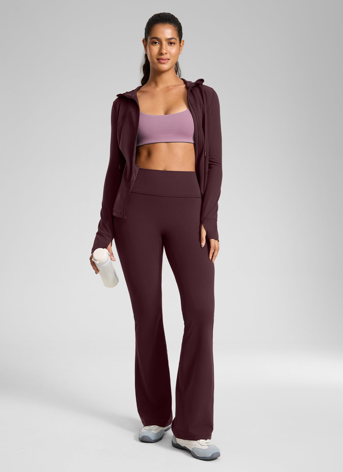 CRZ YOGA Damen Butterlift SecretSculpt Leggings - 79 cm Reife Pflaume