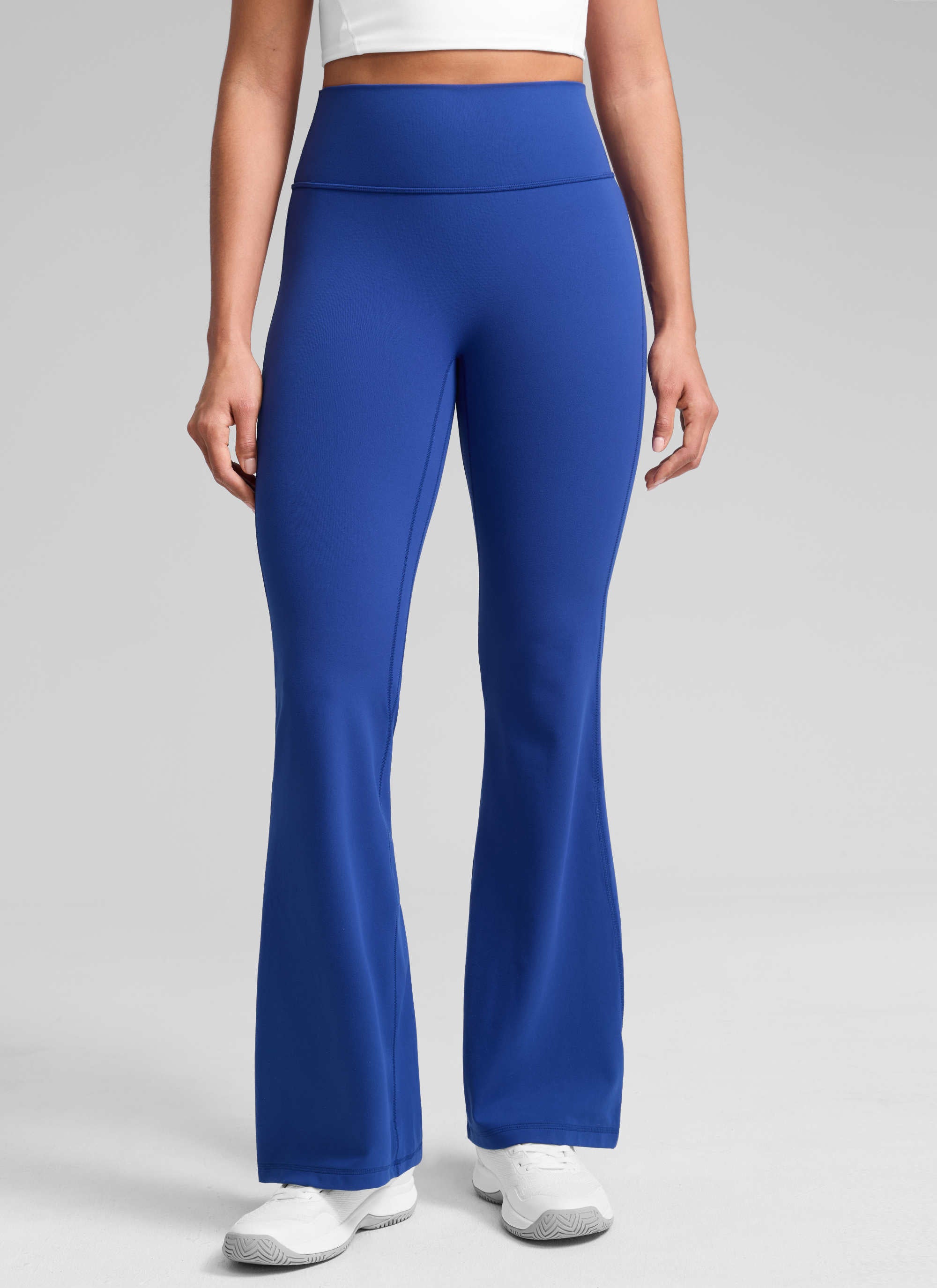 CRZ YOGA Damen Butterlift SecretSculpt Leggings - 79 cm Wellen Blau