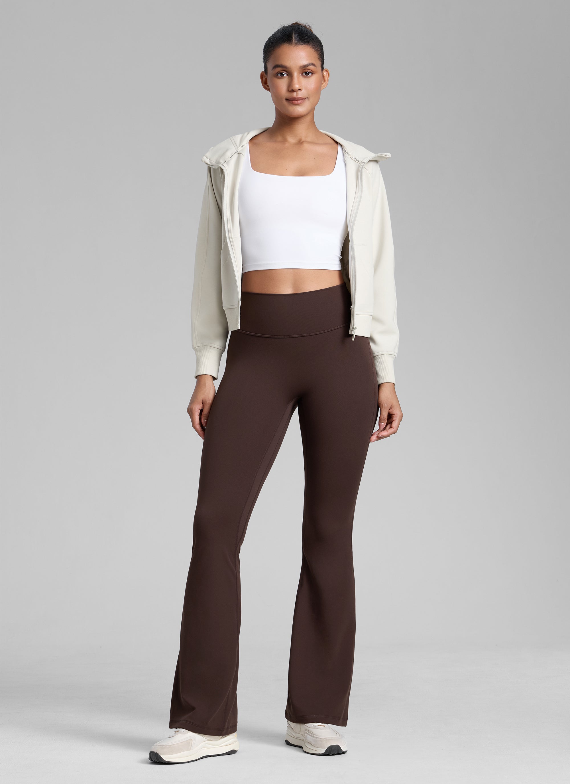 CRZ YOGA Damen Butterlift SecretSculpt Leggings - 79 cm Heißes Fudge-Brown