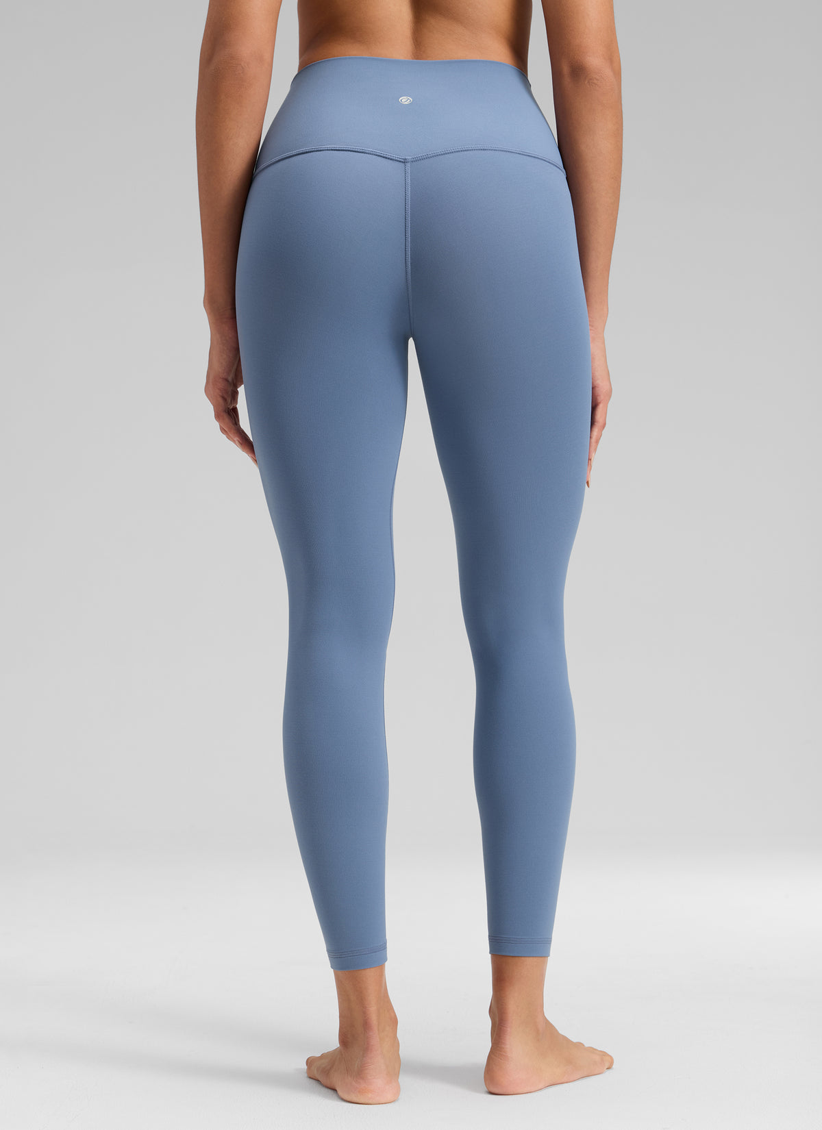 CRZ YOGA Damen Butterluxe Keine Vordernaht Yoga Leggings - 64cm Gewaschener Denim @model_info:Dany