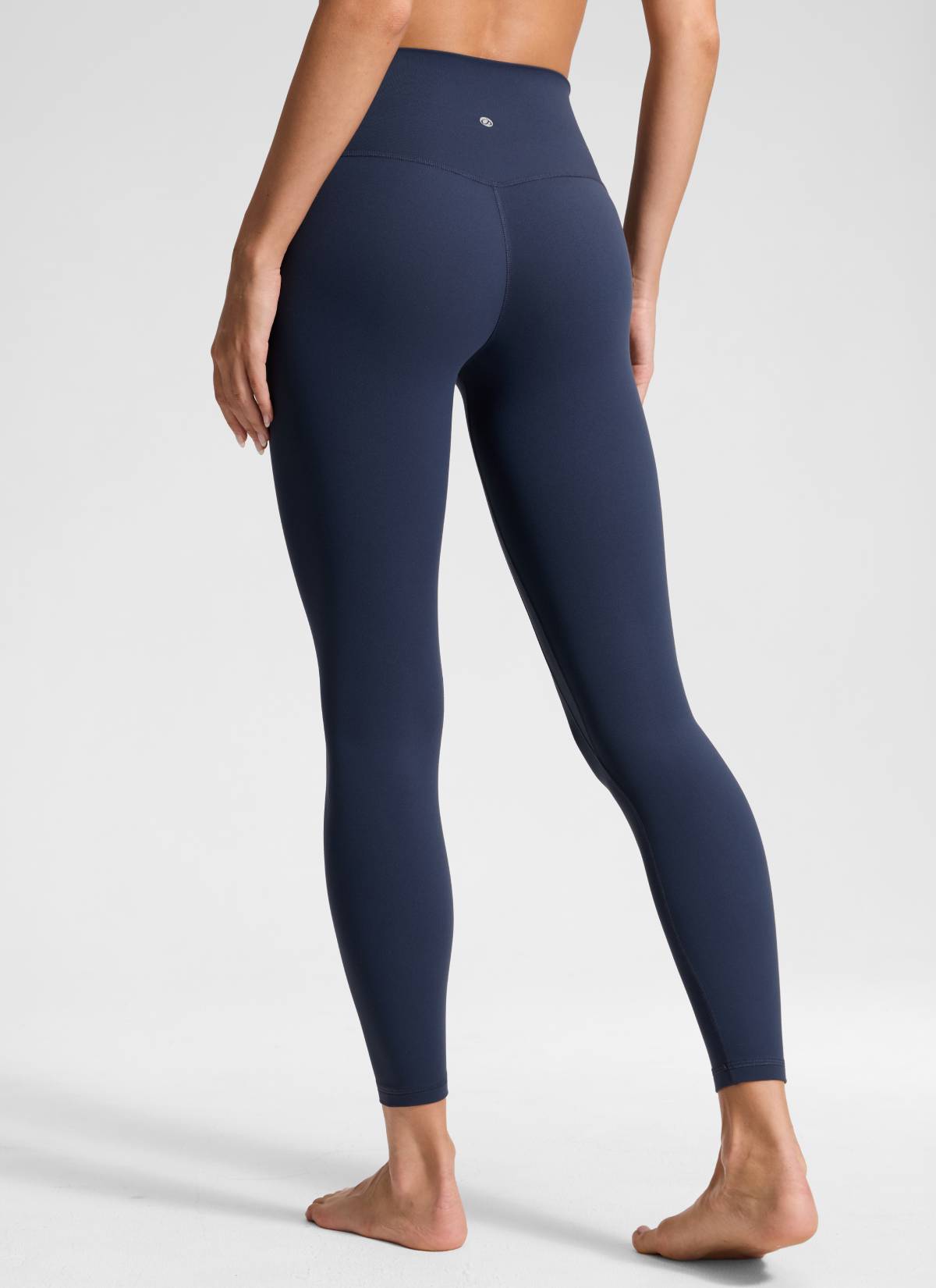 CRZ YOGA Damen Butterluxe Keine Vordernaht Yoga Leggings - 64cm Club Blau