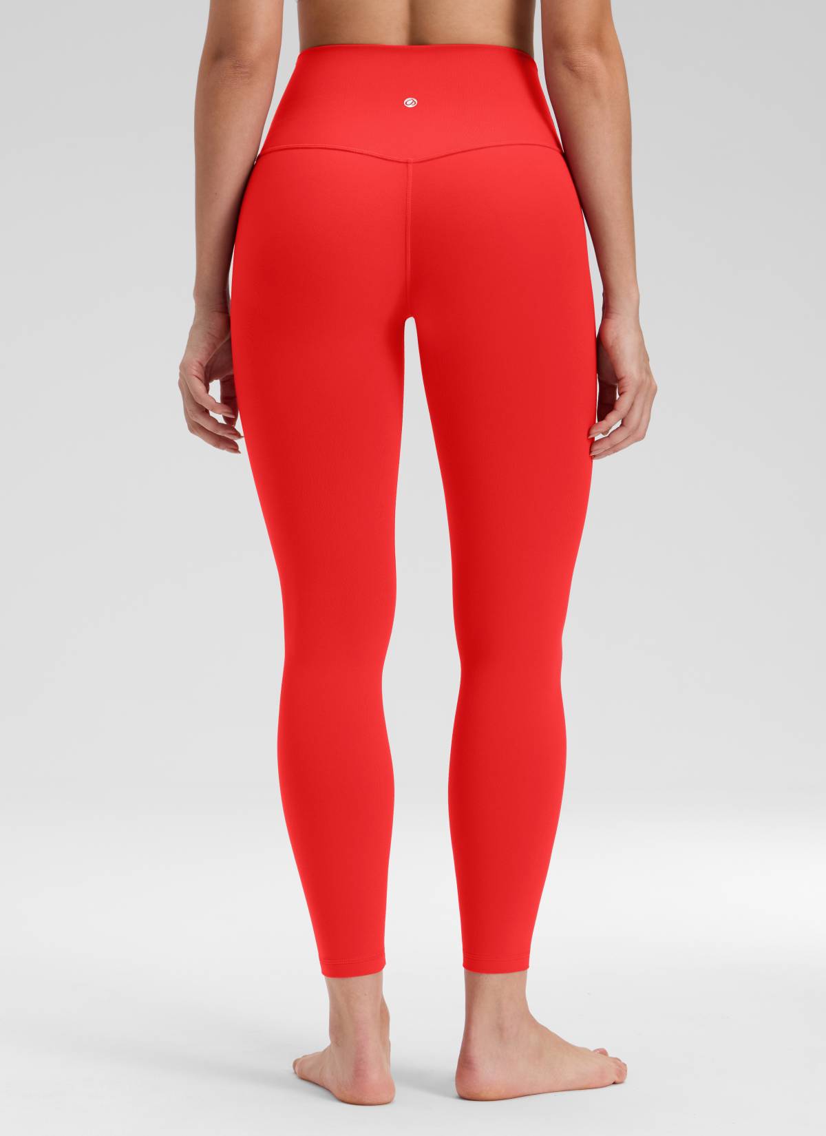 CRZ YOGA Damen Butterluxe Keine Vordernaht Yoga Leggings - 64cm Tiefrot