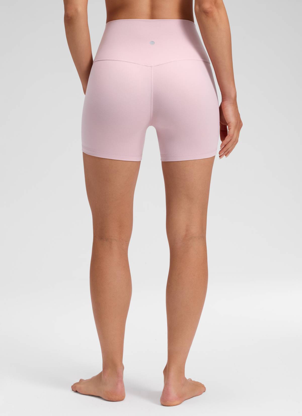CRZ YOGA Damen Butterluxe Keine Vordernaht Hohe Taille Sporthose -10cm Rosa Haze