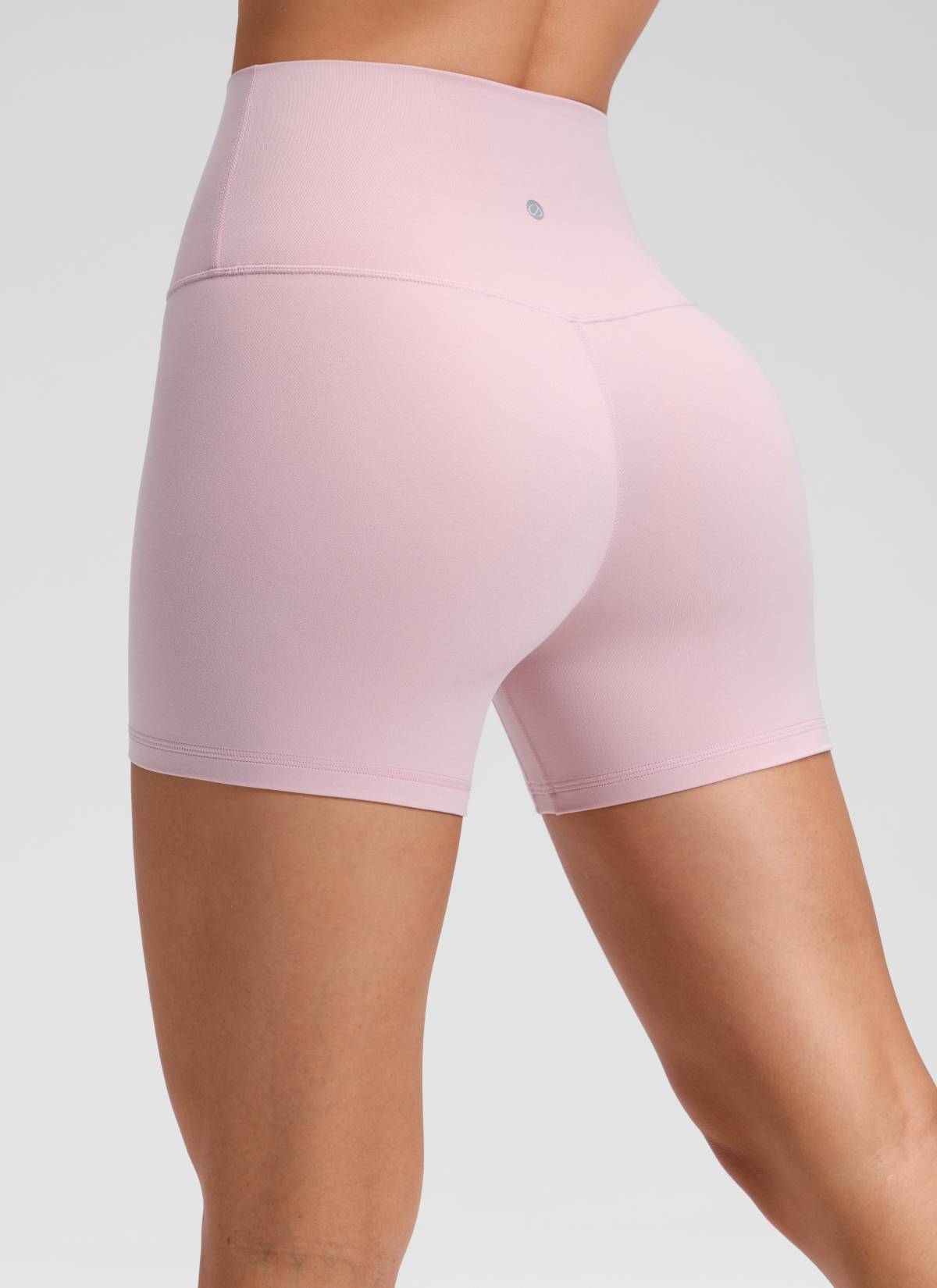 CRZ YOGA Damen Butterluxe Keine Vordernaht Hohe Taille Sporthose -10cm Rosa Haze