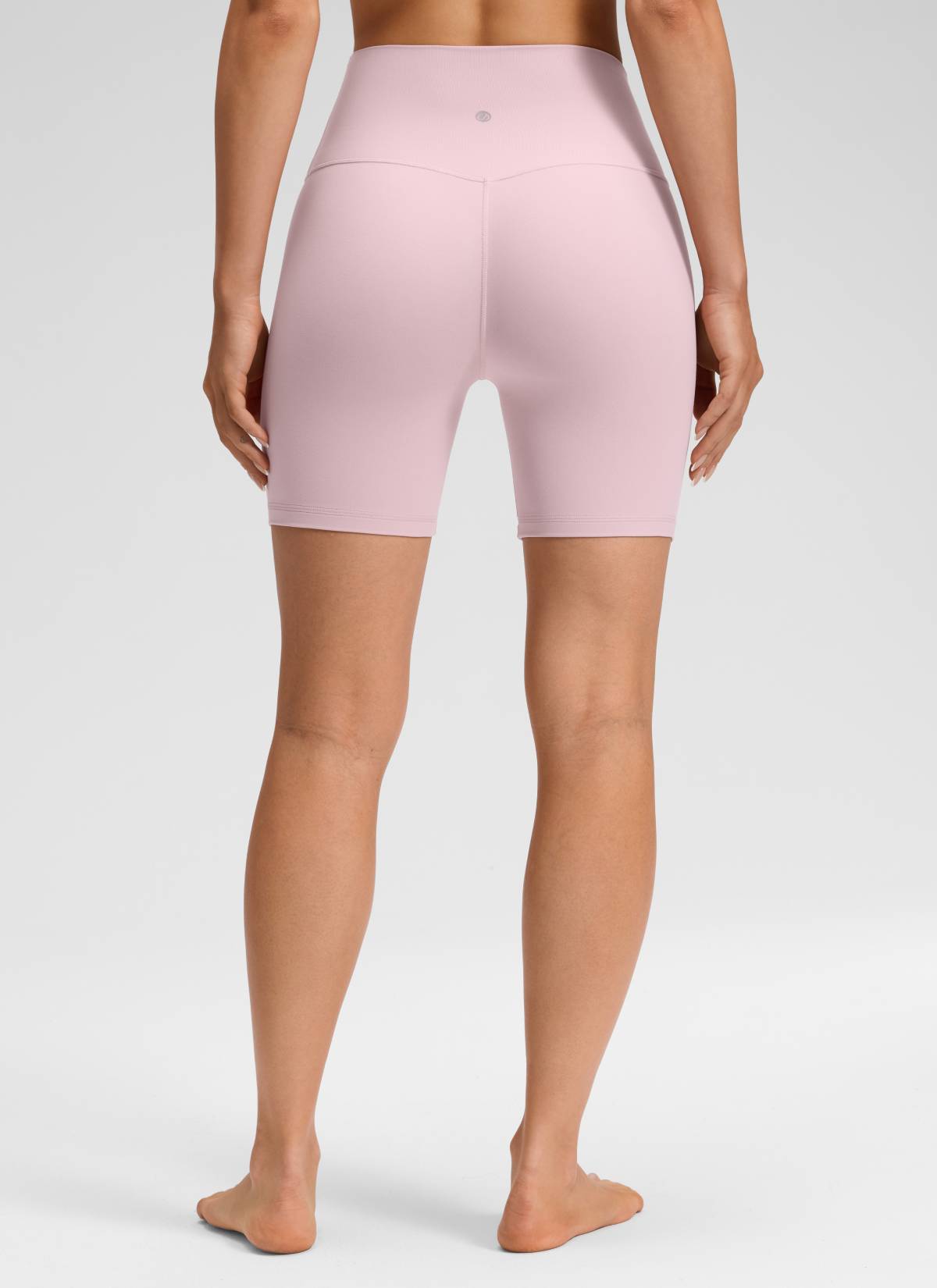 CRZ YOGA Damen Butterluxe Keine Vordernaht Hohe Taille Sporthose -15cm Rosa Haze