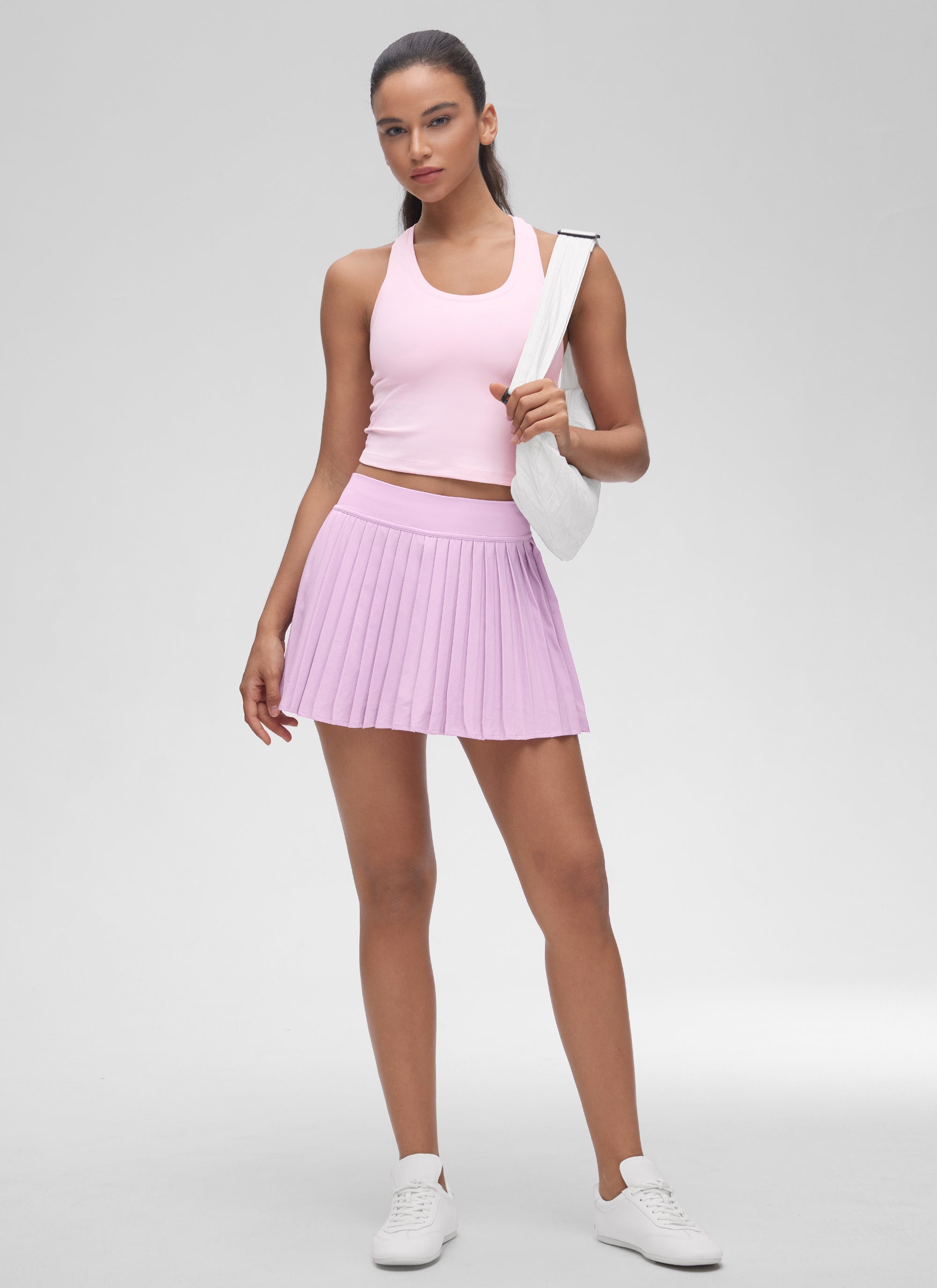 CRZ YOGA Damen Butterluxe U-Ausschnitt Racerback Yoga Tanktop Rosa Pfingstrose