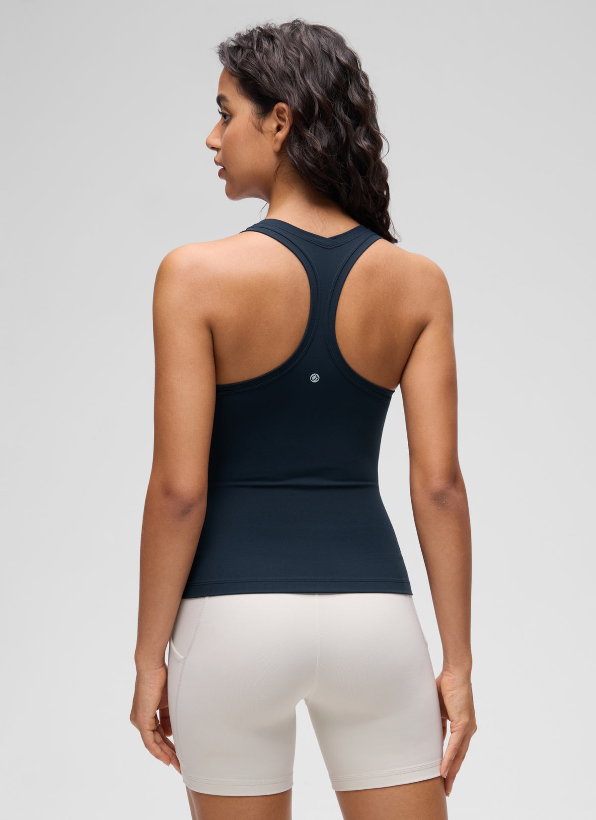 CRZ YOGA Damen Butterluxe Racerback Ärmelloses Shirt Echte Marine