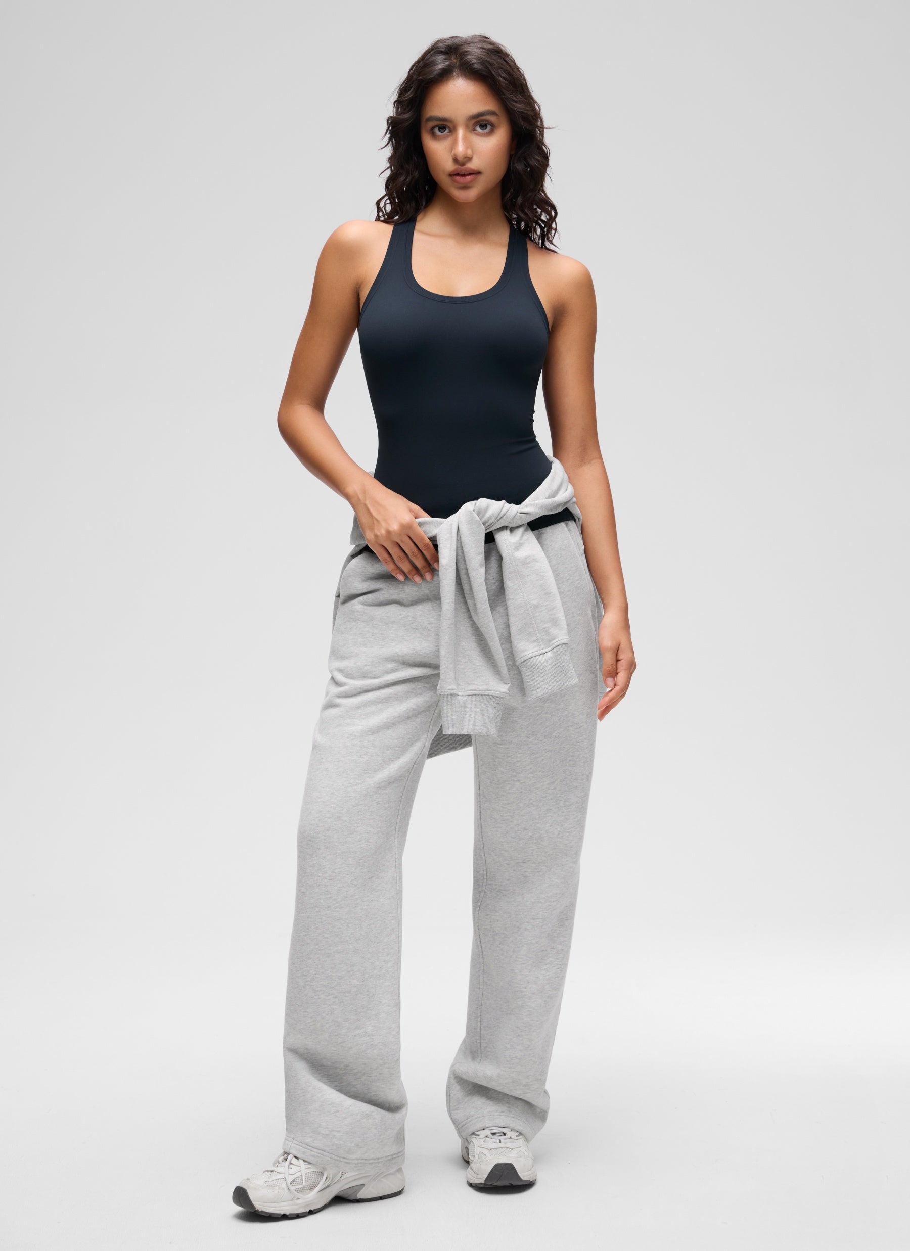 CRZ YOGA Damen Butterluxe Racerback Ärmelloses Shirt Echte Marine