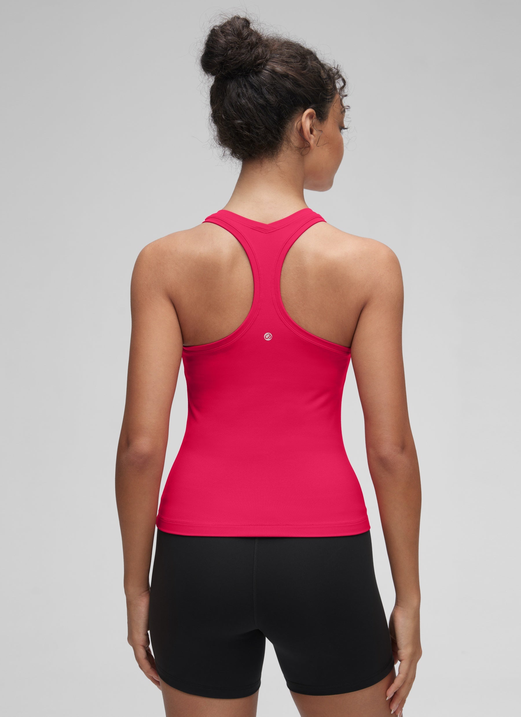 CRZ YOGA Damen Butterluxe Racerback Ärmelloses Shirt Viva Magenta