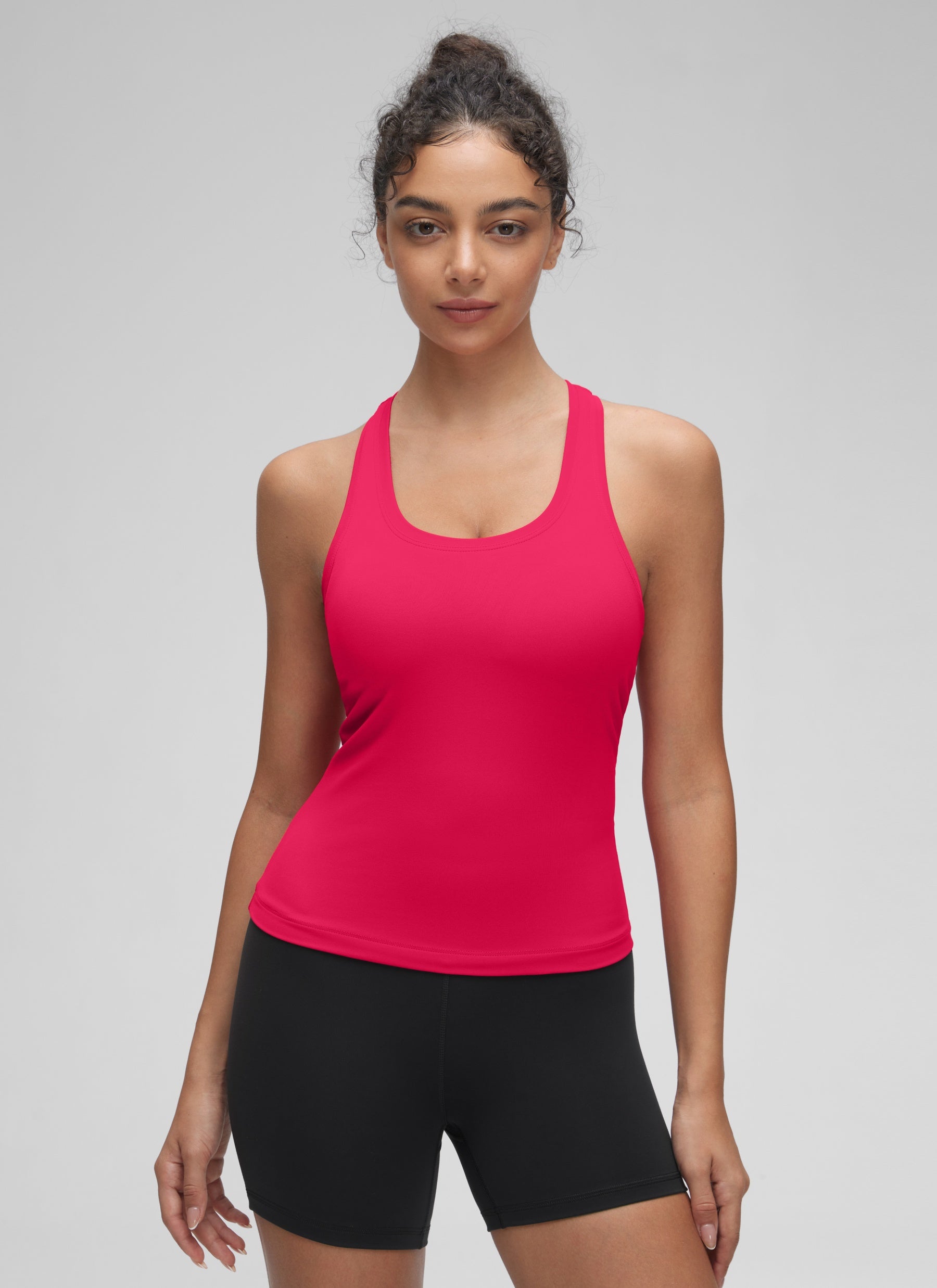 CRZ YOGA Damen Butterluxe Racerback Ärmelloses Shirt Viva Magenta