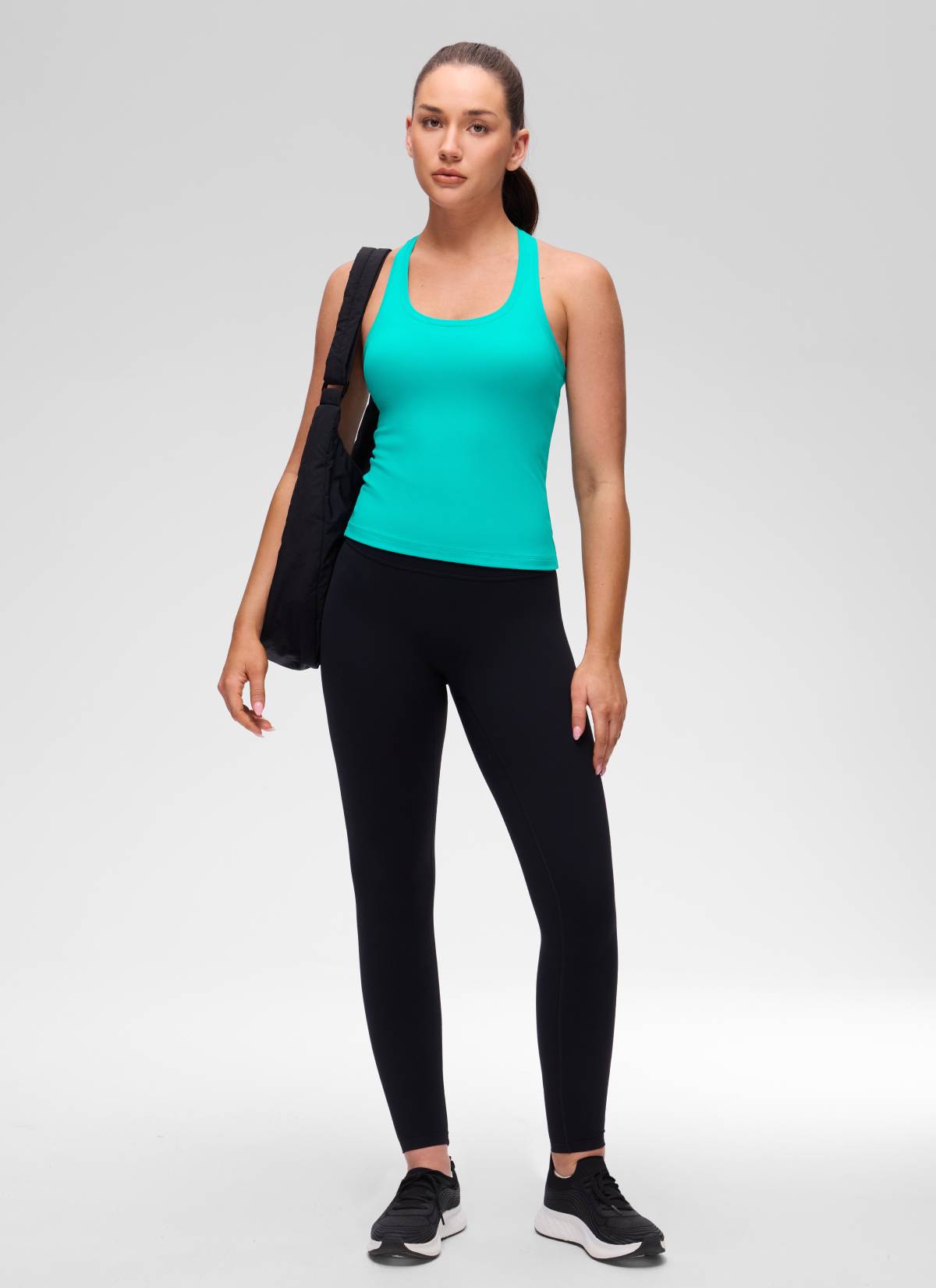 CRZ YOGA Damen Butterluxe Racerback Ärmelloses Shirt Tropen Krickente