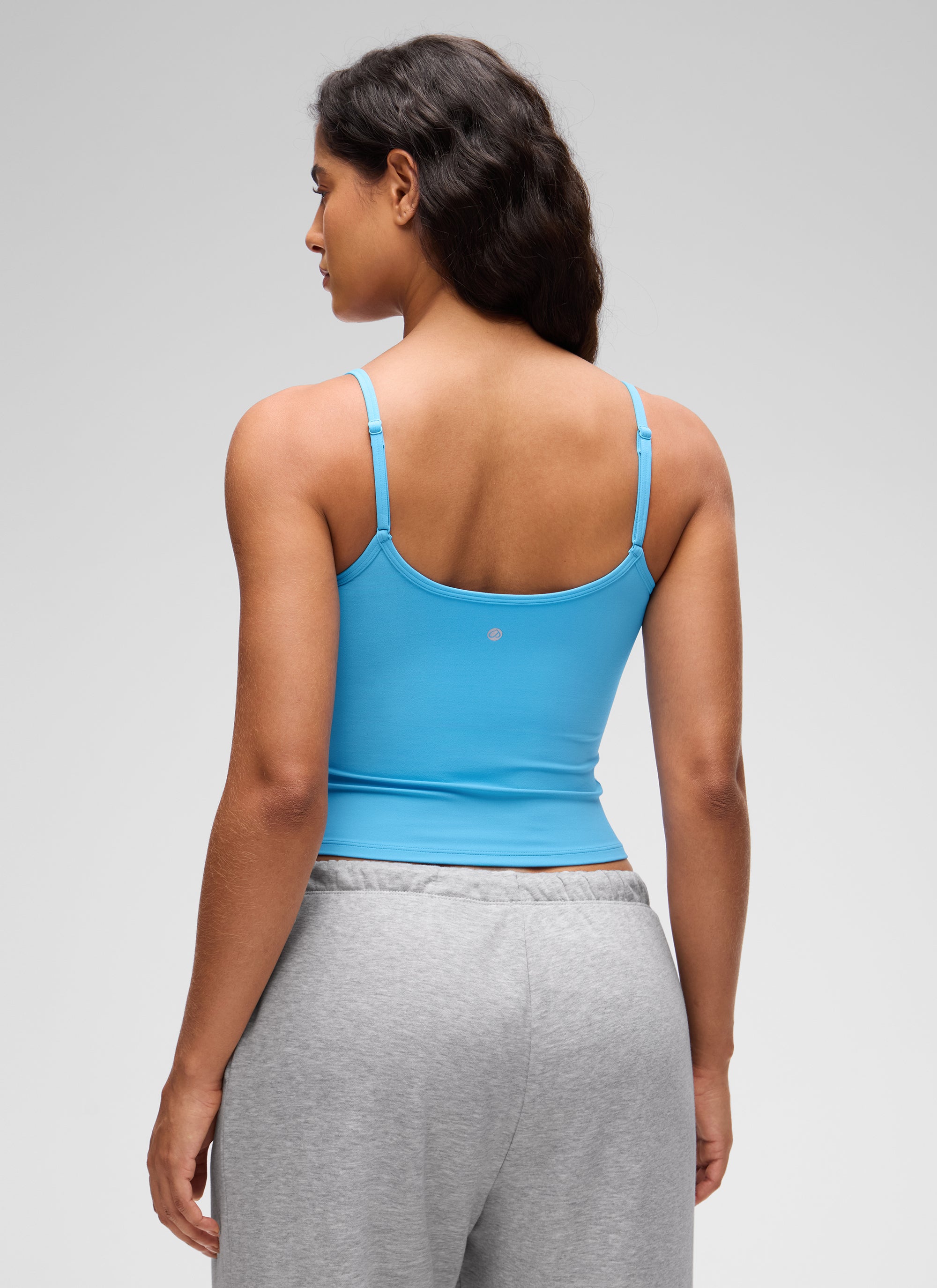 CRZ YOGA Damen Butterluxe Doppelt Gefüttert Camisole Tops Kajak Blau