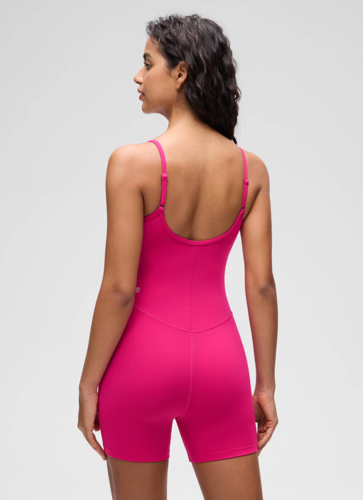 CRZ YOGA Damen Butterluxe Gepolstert Shaping Bodysuit Figurformender Granita Pink