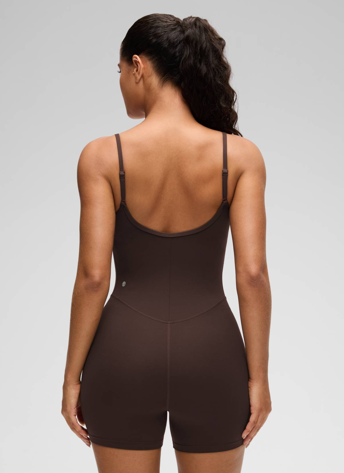 CRZ YOGA Damen Butterluxe Gepolstert Shaping Bodysuit Figurformender Heißes Fudge-Brown