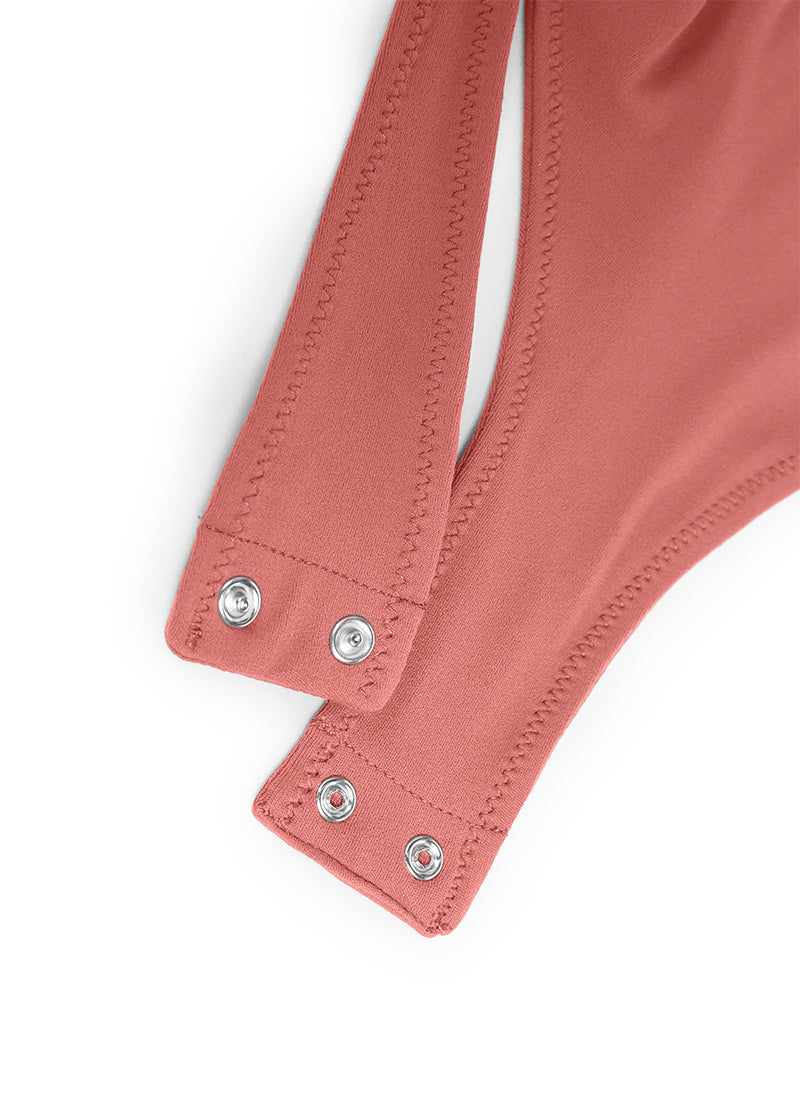 CRZ YOGA Damen Butterluxe Bodysuit mit Rundhalsausschnitt Briar Rose