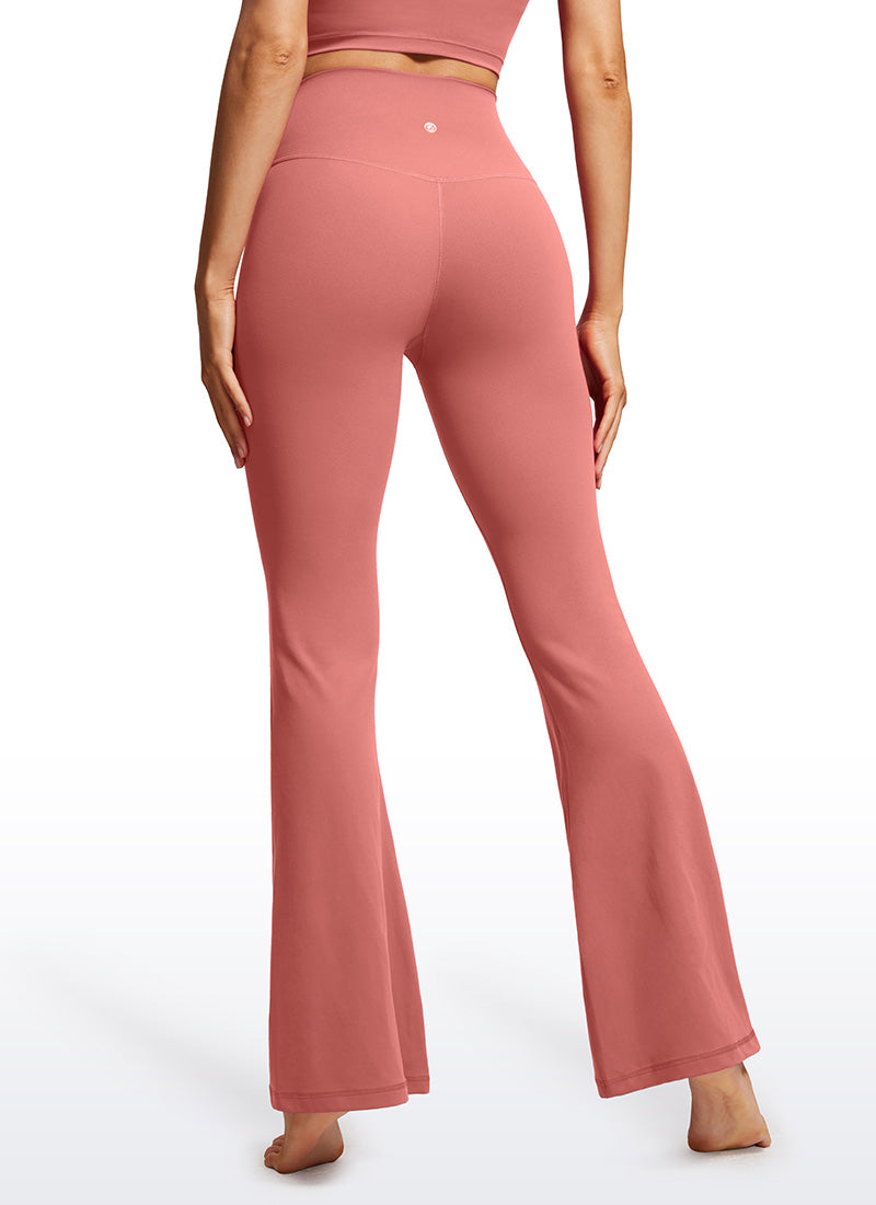 CRZ YOGA Damen Butterluxe Bootcut Yoga Leggings Crossover - 79cm Briar Rose
