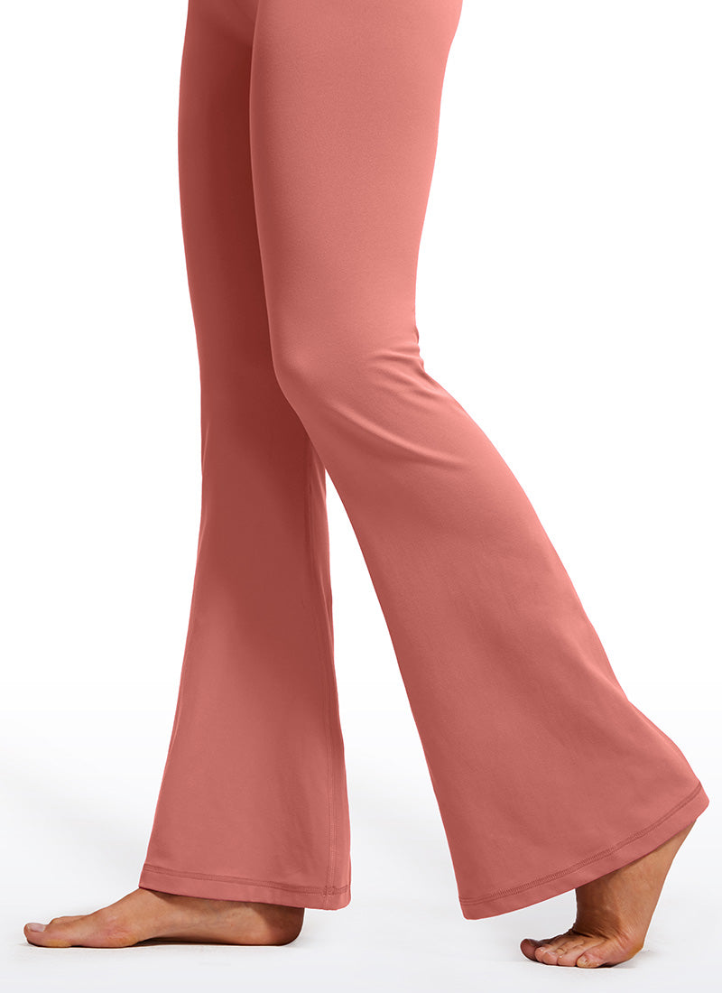 CRZ YOGA Damen Butterluxe Bootcut Yoga Leggings Crossover - 79cm Briar Rose