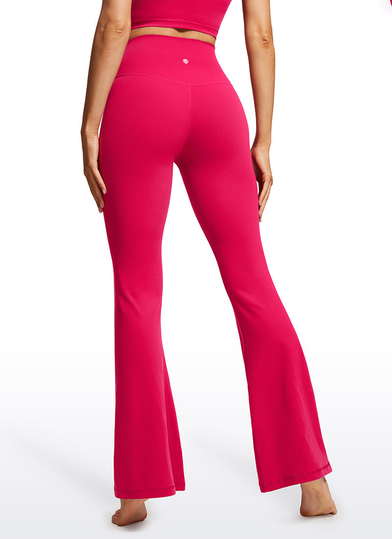 CRZ YOGA Damen Butterluxe Bootcut Yoga Leggings Crossover - 79cm Viva Magenta