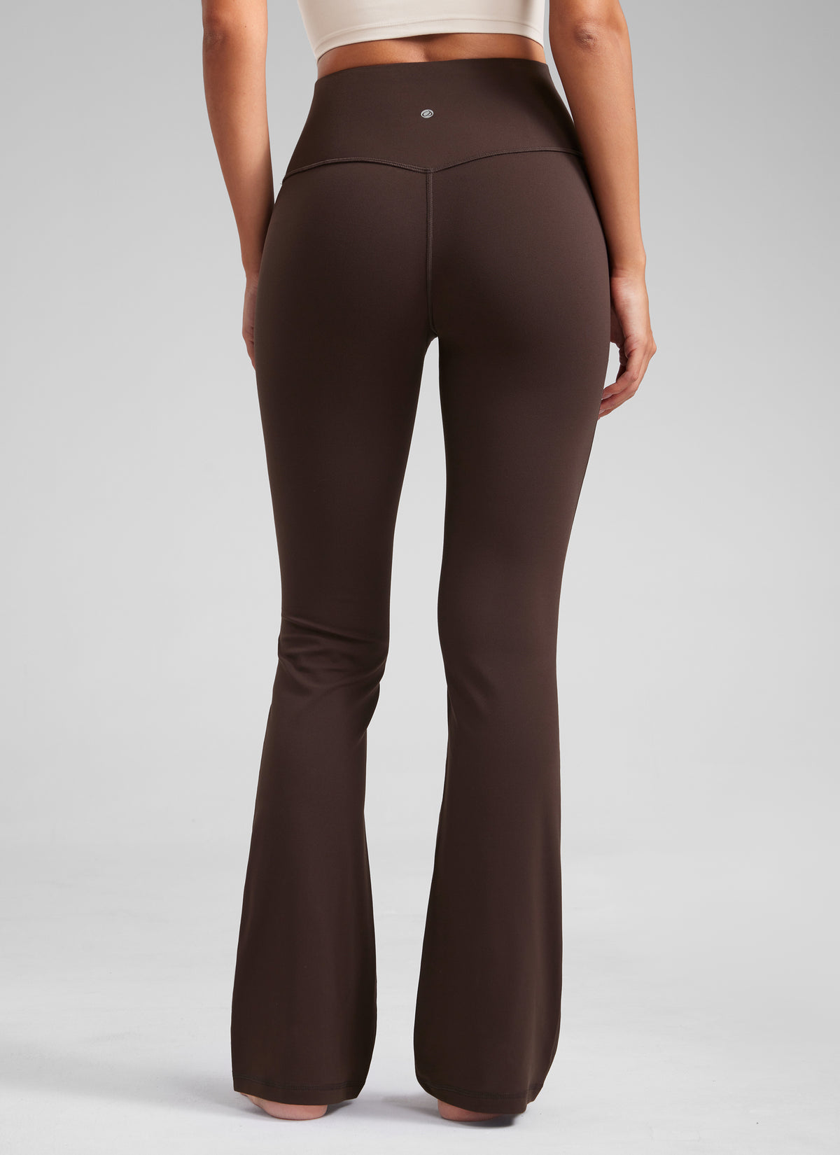 CRZ YOGA Damen Butterluxe Flared Schlaghose Yogahose Leggings - 77.5cm Heißes Fudge-Brown
