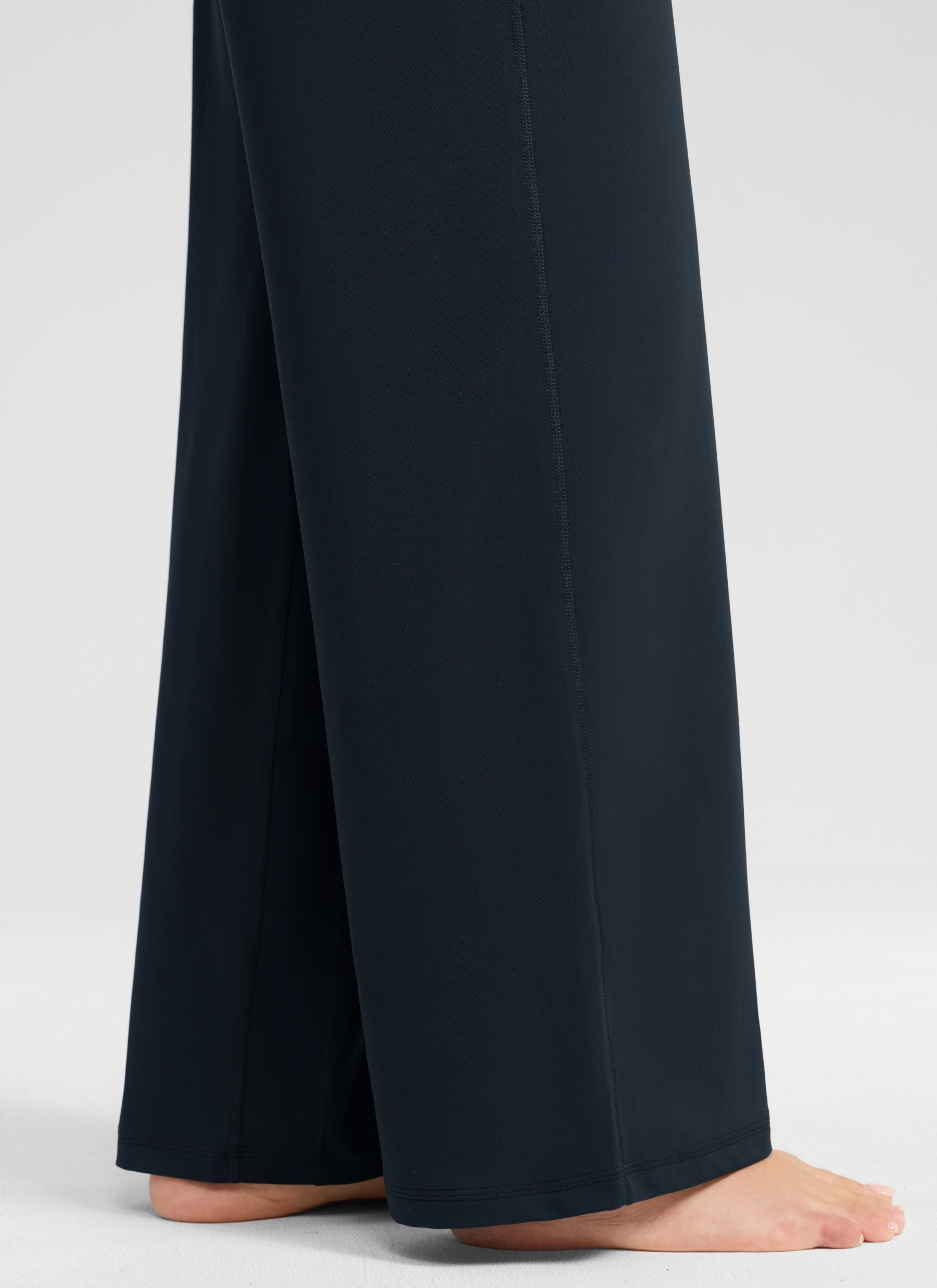 CRZ YOGA Damen Butterlift Weites Bein Hose mit Taschen - 79cm Echte Marine