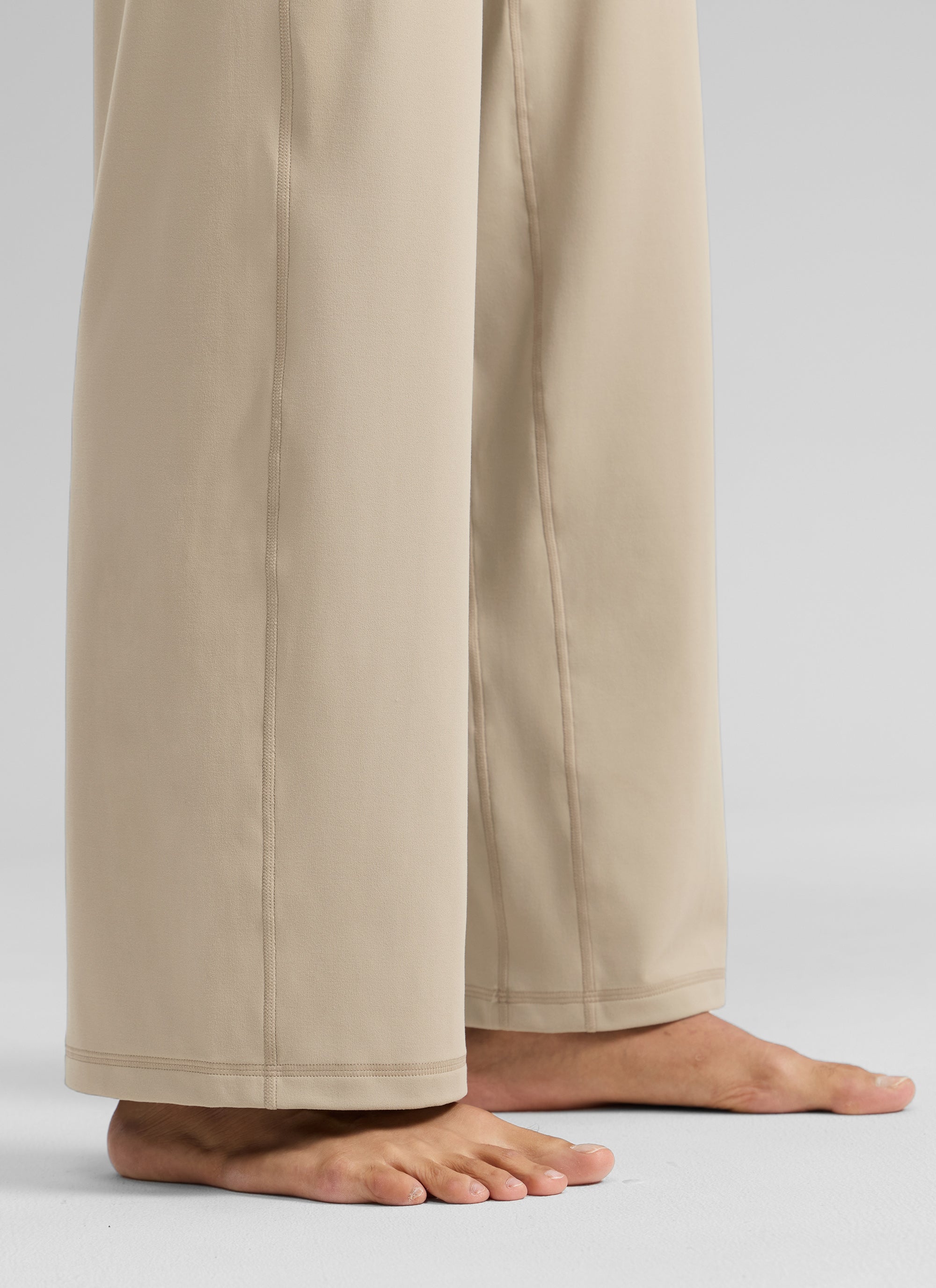CRZ YOGA Damen Butterlift Weites Bein Hose mit Taschen - 79cm Eiche