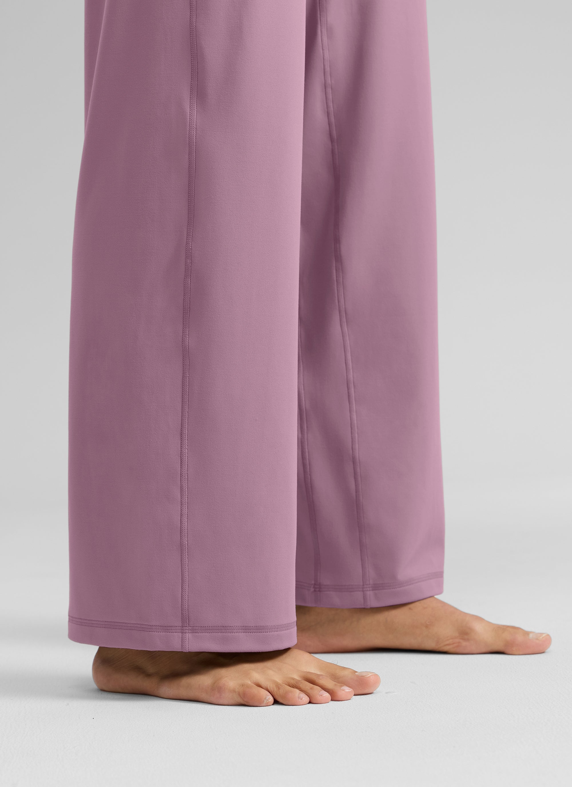 CRZ YOGA Damen Butterlift Weites Bein Hose mit Taschen - 79cm Lavendel Hell