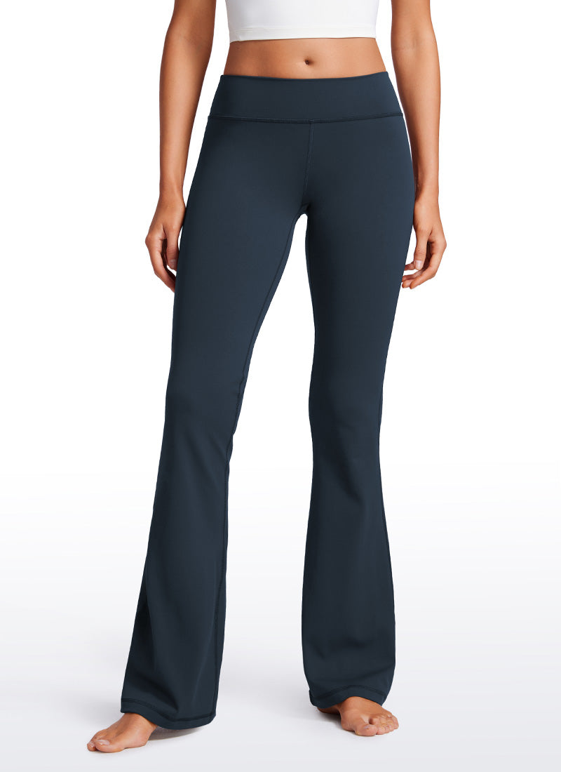 CRZ YOGA Damen Butterluxe Low Rise Flare Sporthose Leggings- 81cm Dämmerungsblau
