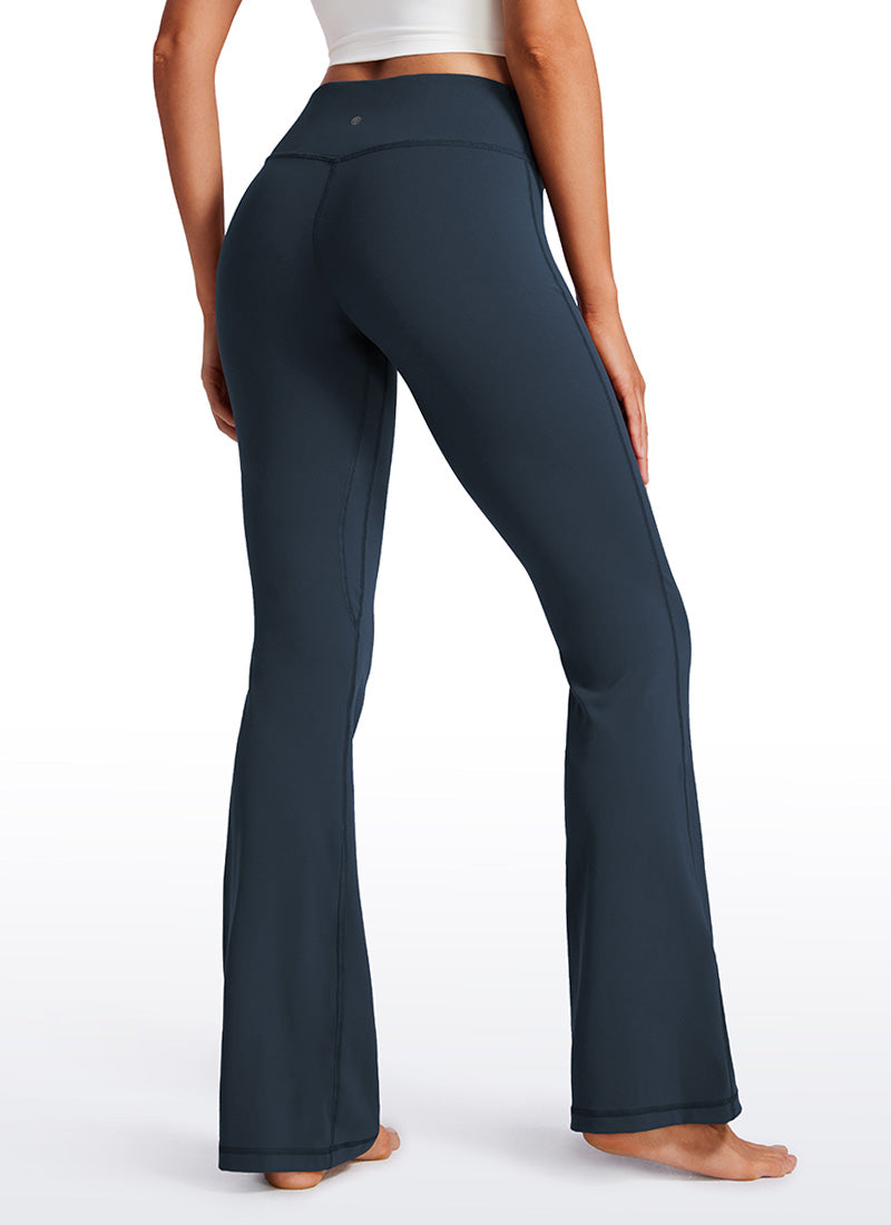 CRZ YOGA Damen Butterluxe Low Rise Flare Sporthose Leggings- 81cm Dämmerungsblau