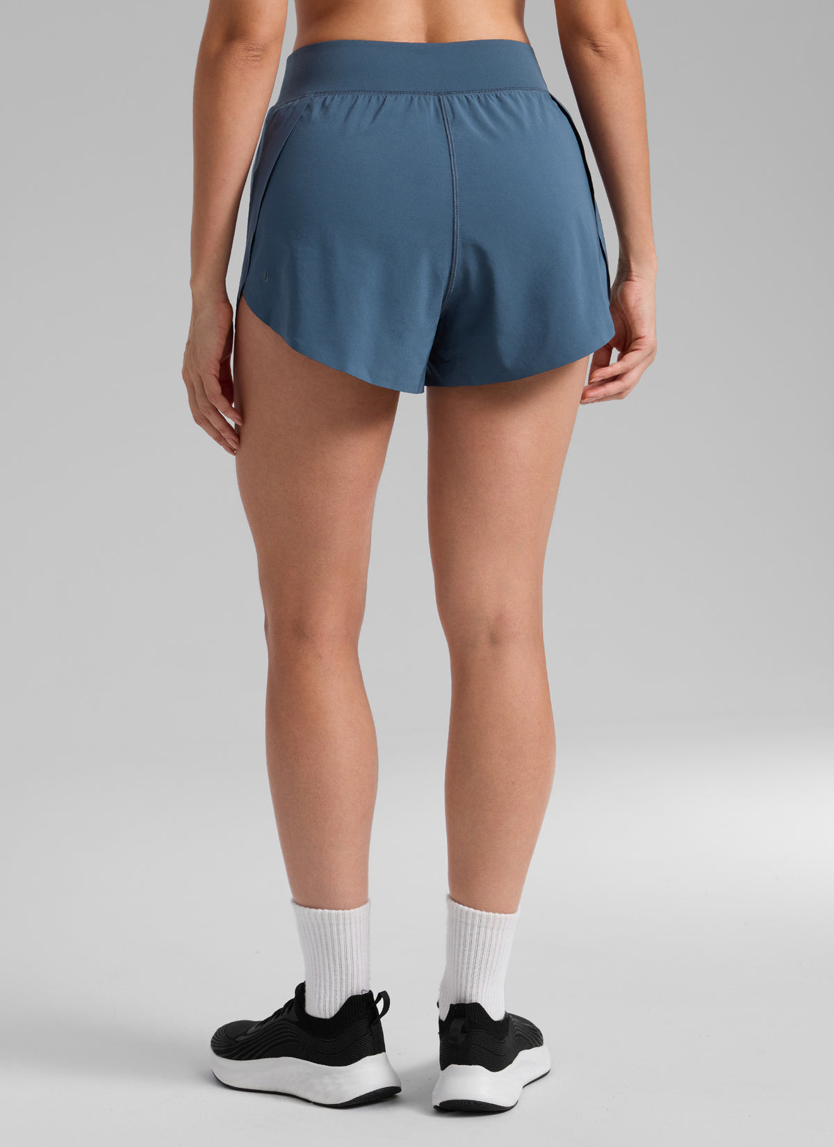 CRZ YOGA Damen Splits Sport Shorts mit Reißverschlusstasche - 7,6 cm Sternenlicht
