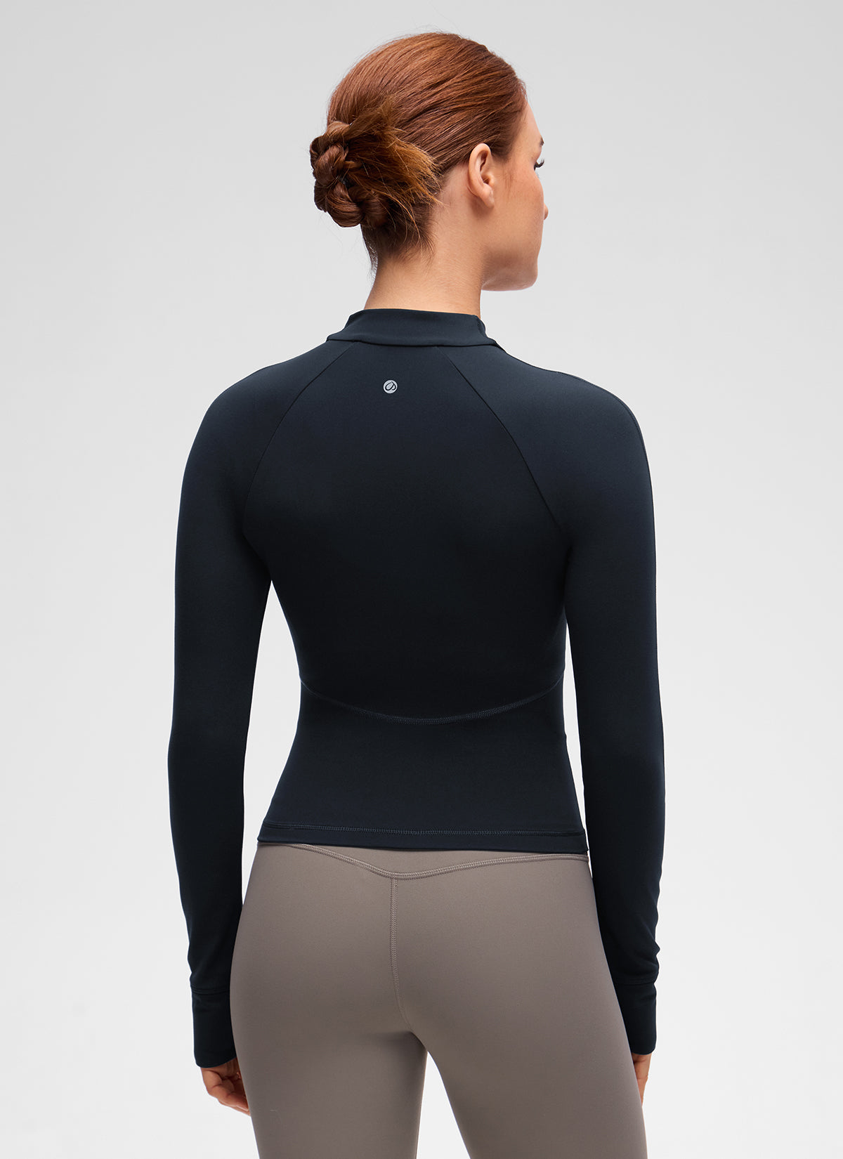 CRZ YOGA Damen Butterluxe V-Neck taillenlang Jacke mit Taschen Echte Marine