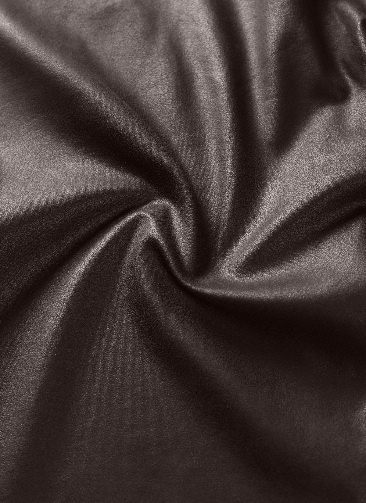 CRZ YOGA Damen Butterluxe Faux Leder Kunstleder-Leggings - 64cm Heißer Karamell Braun Folie Muster