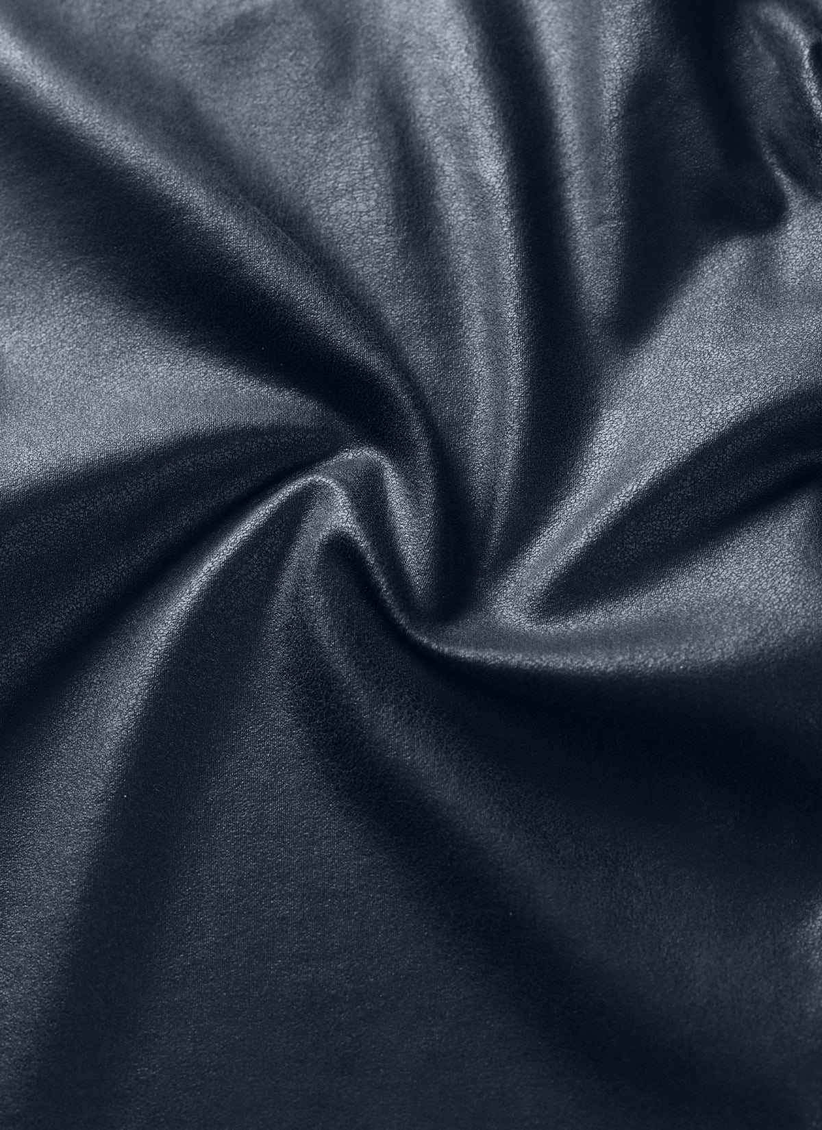 CRZ YOGA Damen Butterluxe Faux Leder Leggings - 64cm Echtes Navy-Folienmuster